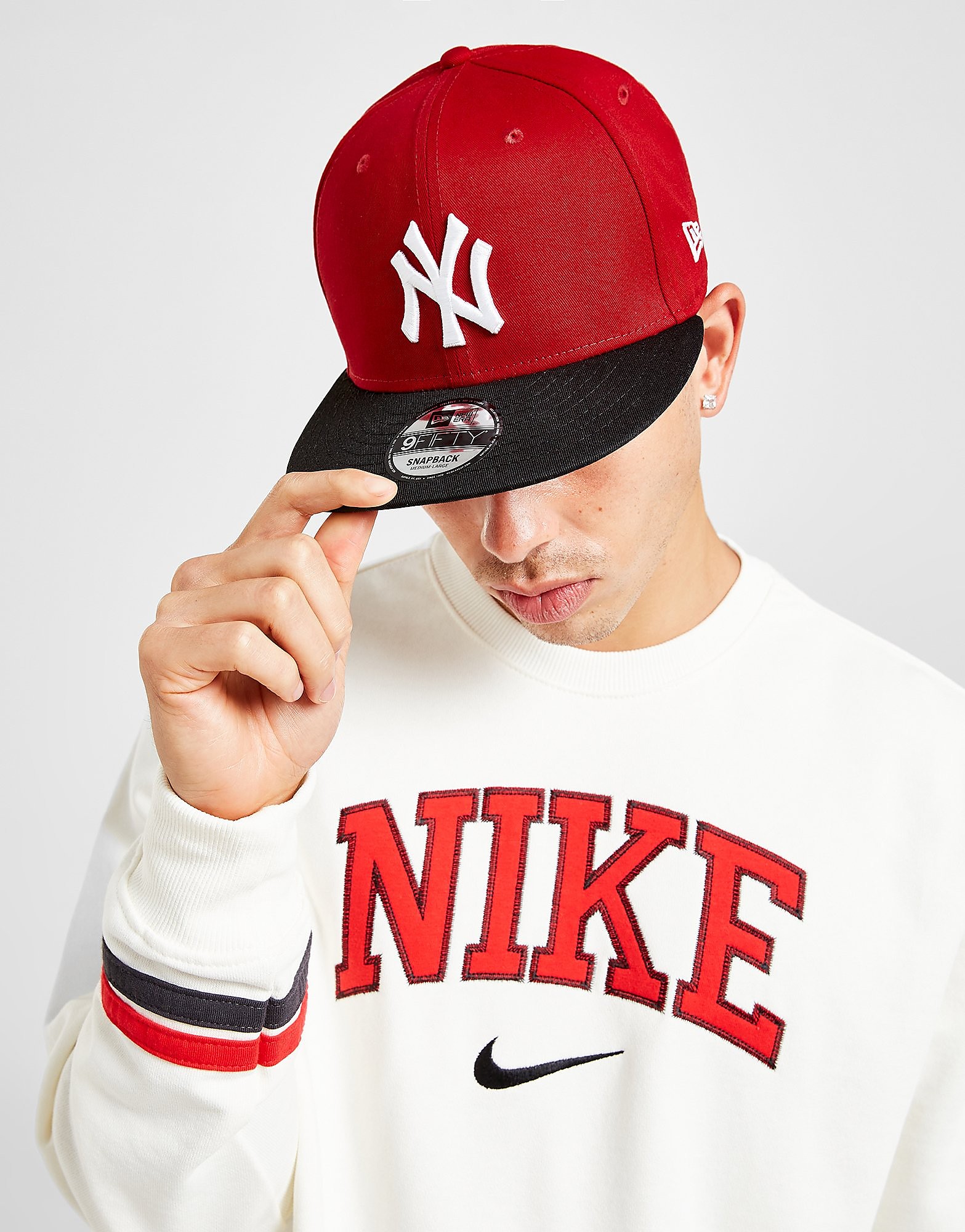 

New Era MLB New York Yankees 9FIFTY Snapback Cap - Red/Black - Womens, Red/Black
