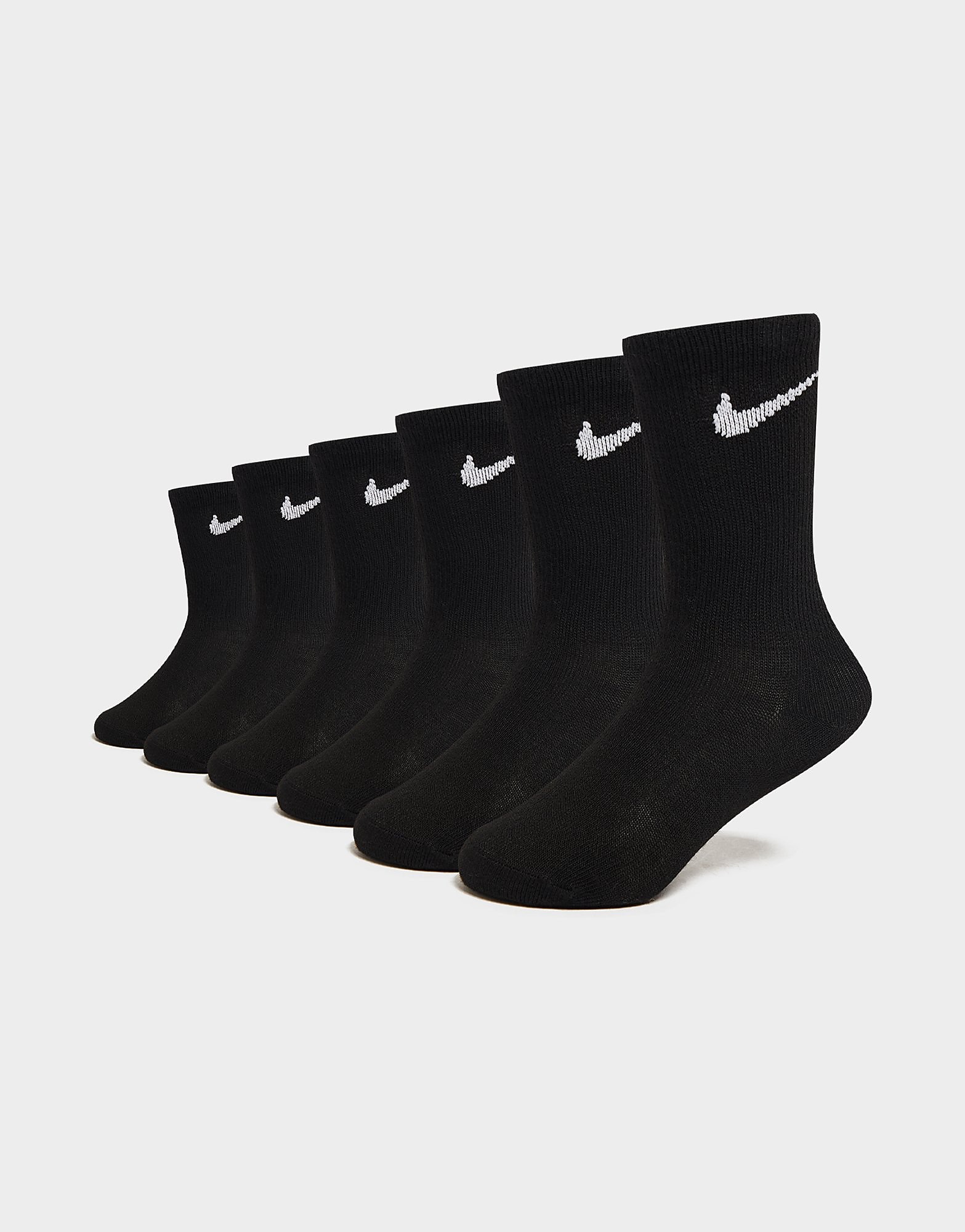 Nike 6 Pack Crew Socks Children - Black - Kids, Black