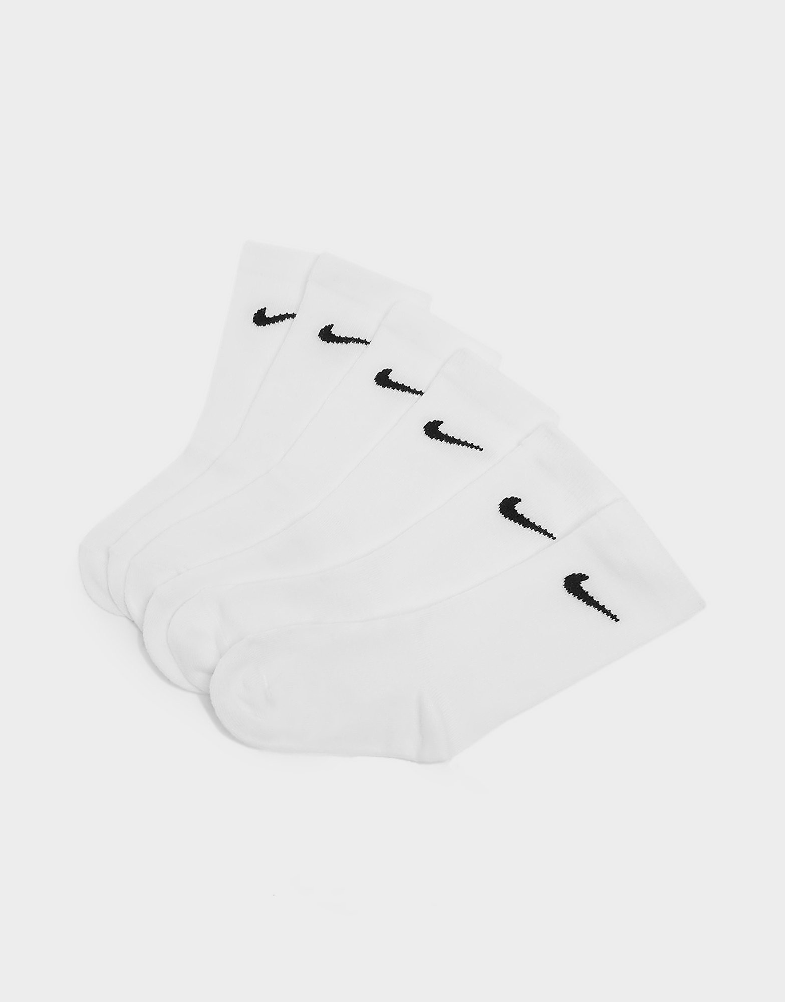 

Nike 6 Pack Crew Socks Children - White - Kids, White
