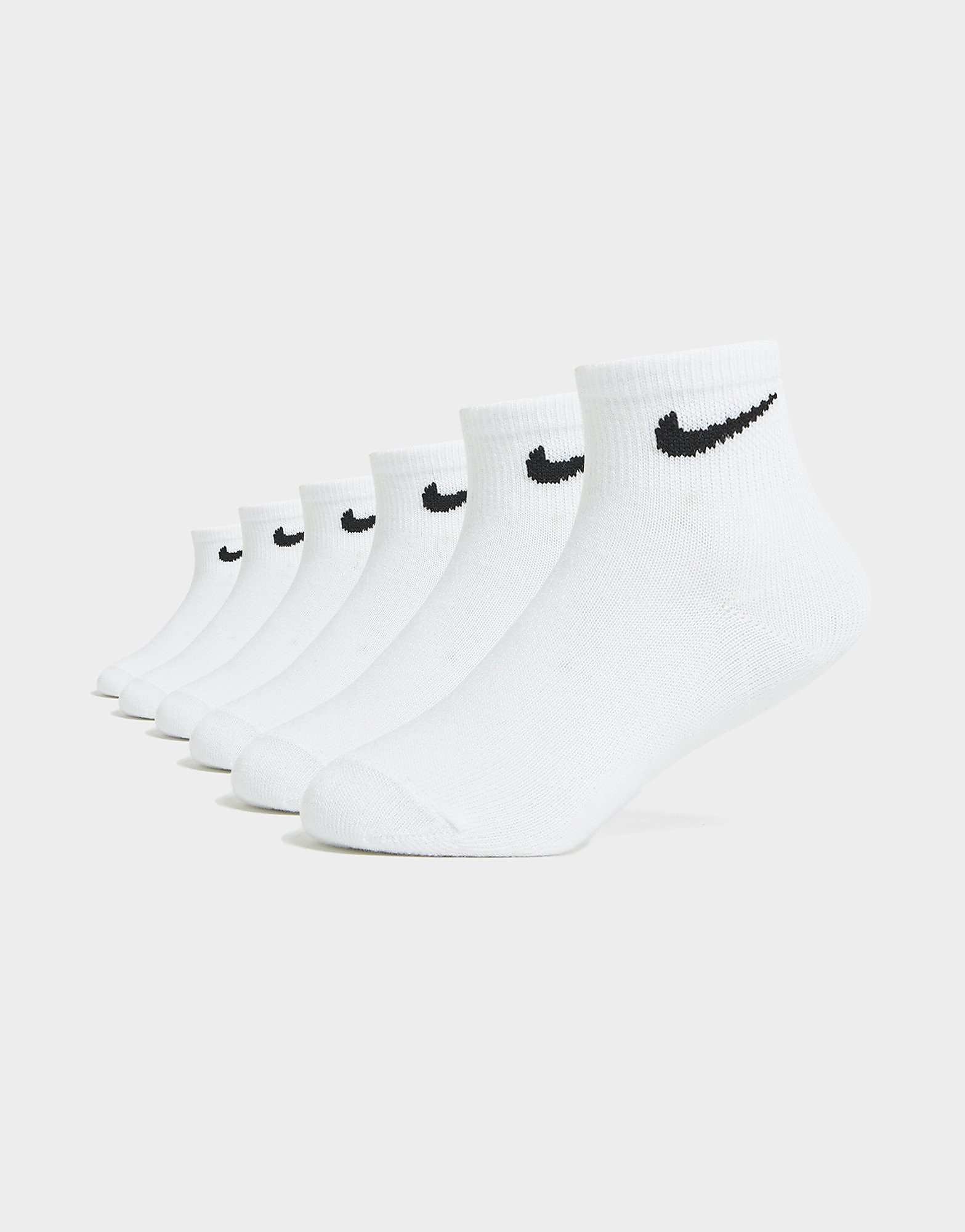 

Nike 6 Pack Ankle Socks Children - White - Kids, White