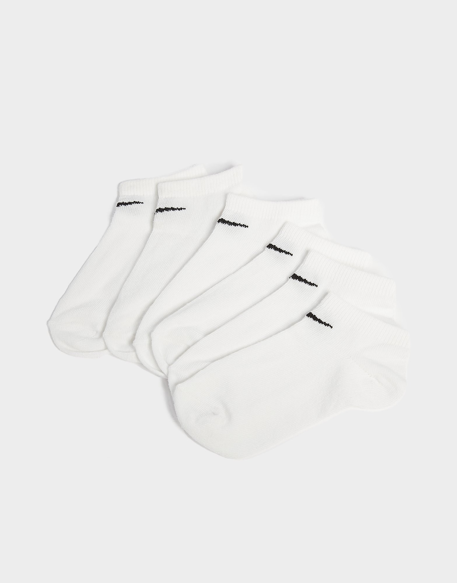 Nike 6-Pack Invisible Socks Junior - White - Kids, White