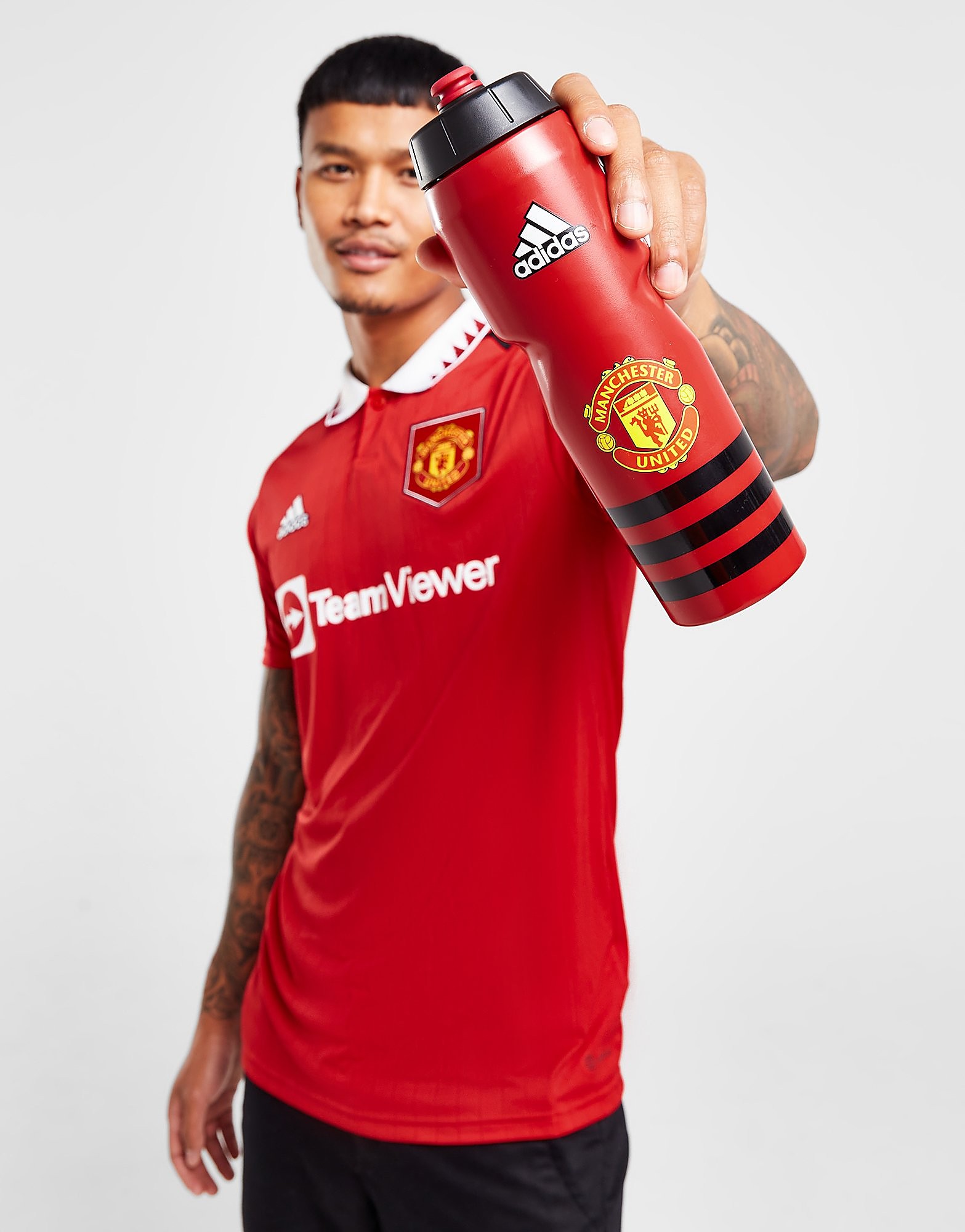 

adidas Manchester United FC Bottle - Red - Womens, Red