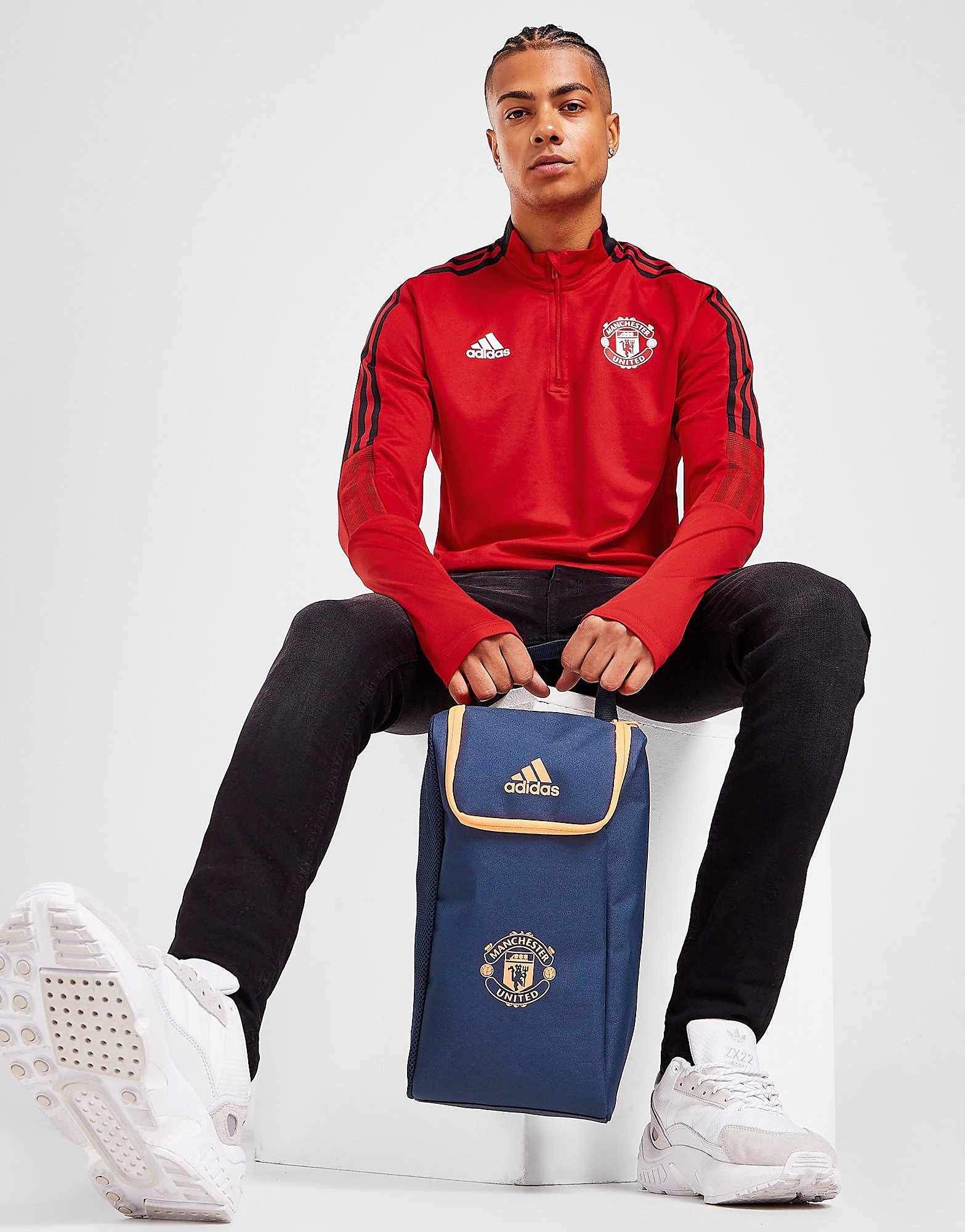 

adidas Manchester United FC Boot Bag - Navy - Womens, Navy