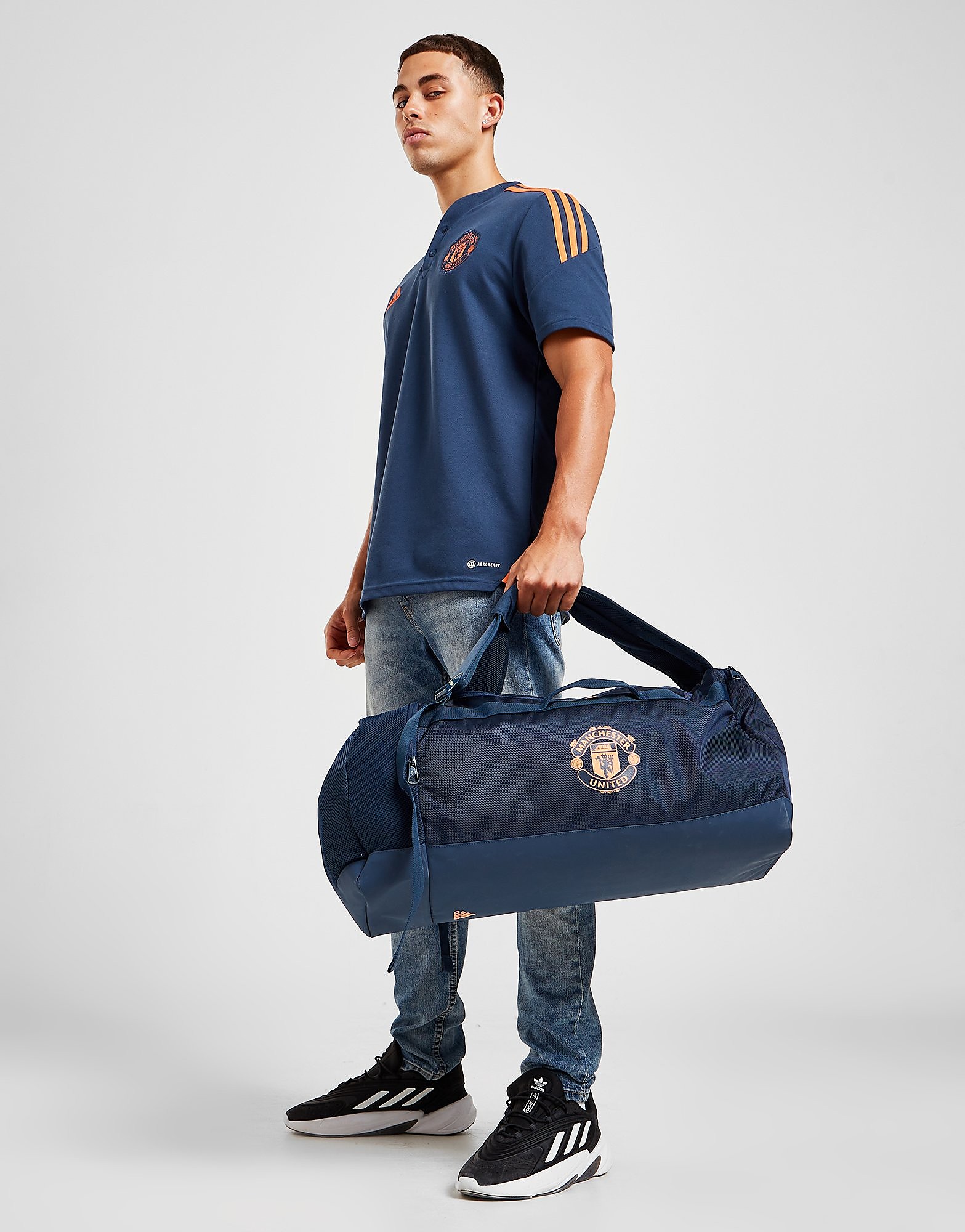 adidas Manchester United FC Duffle Bag - Navy - Womens, Navy