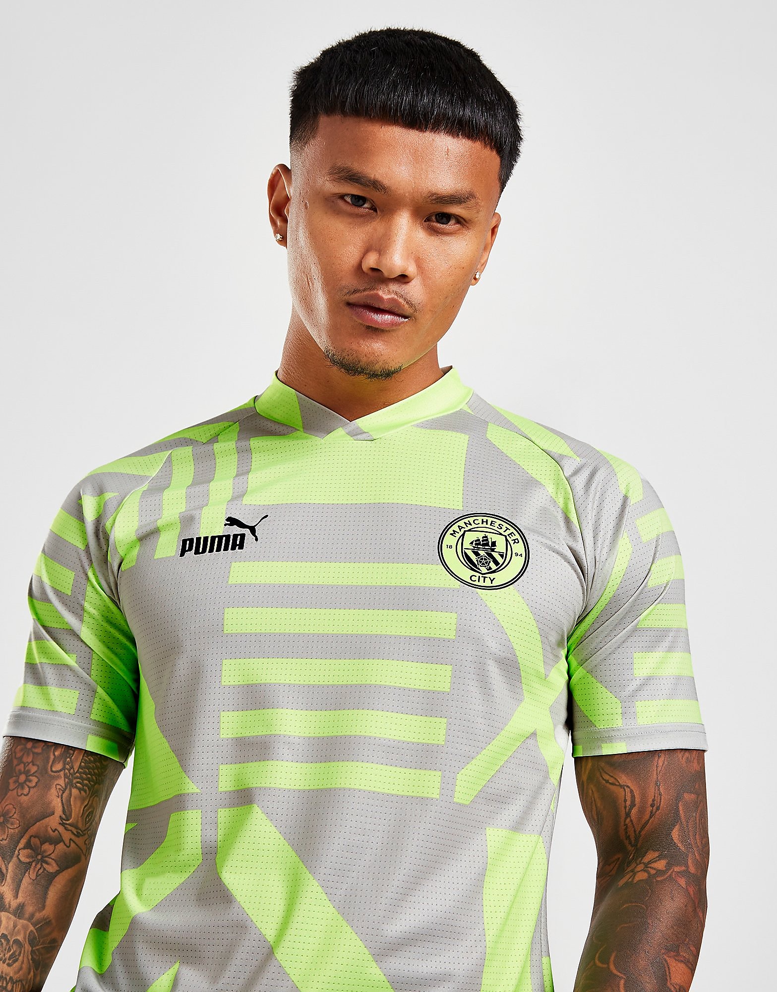 

Puma Manchester City FC Pre Match Shirt - Grey - Mens, Grey