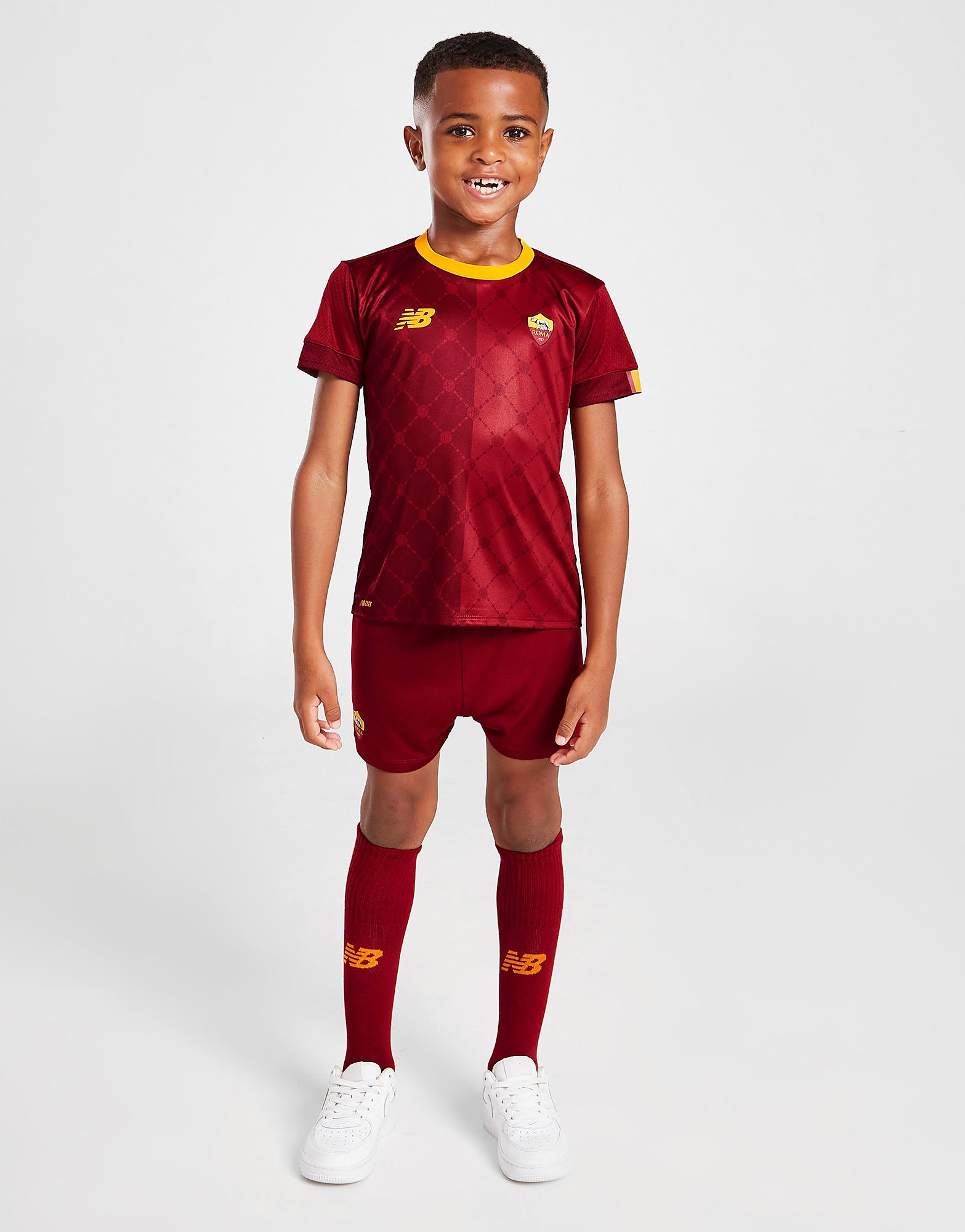

New Balance AS Roma 2022/23 Home Kit Children - Red - Kids, Red