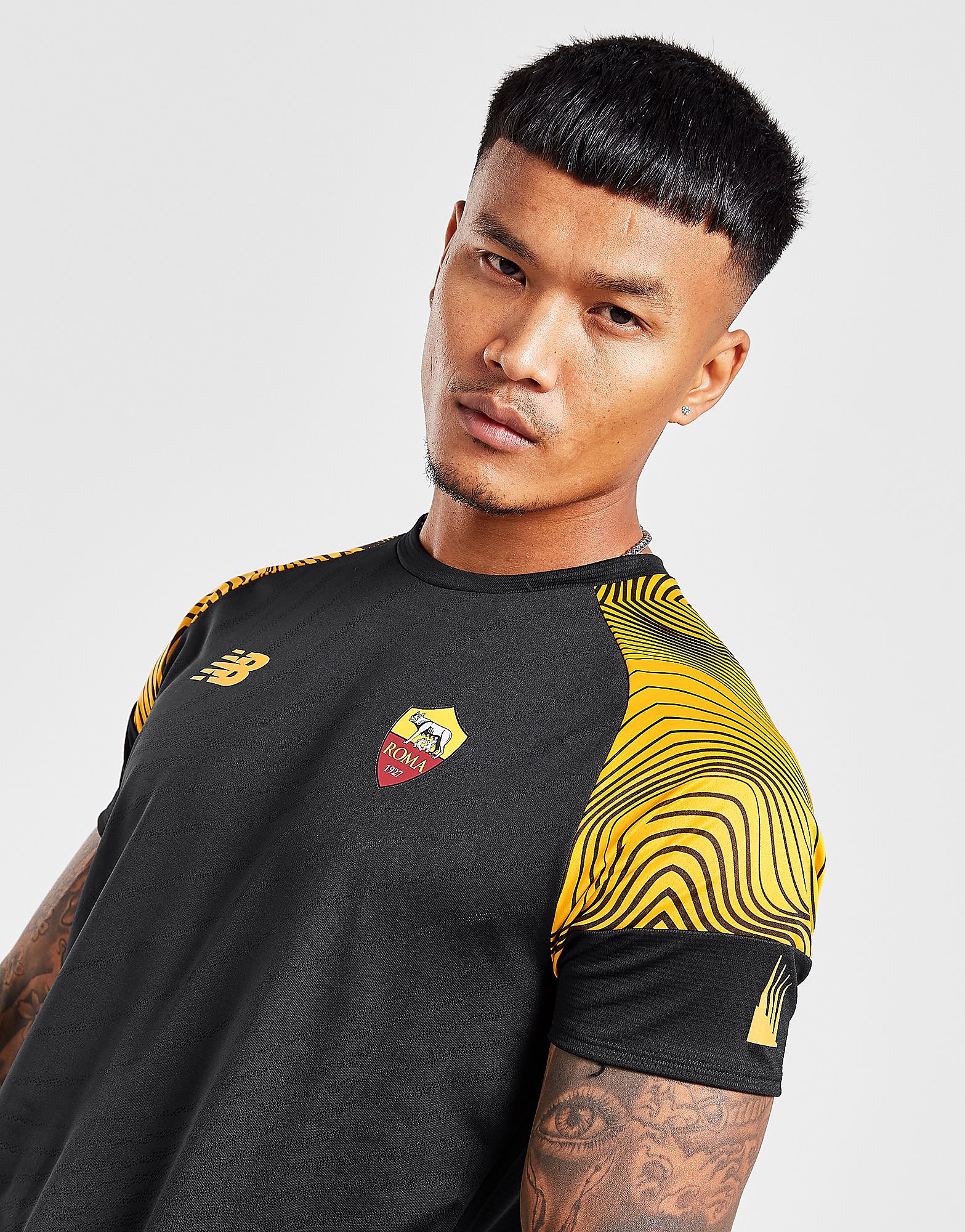 

New Balance AS Roma On-Pitch Shirt - Black - Mens, Black