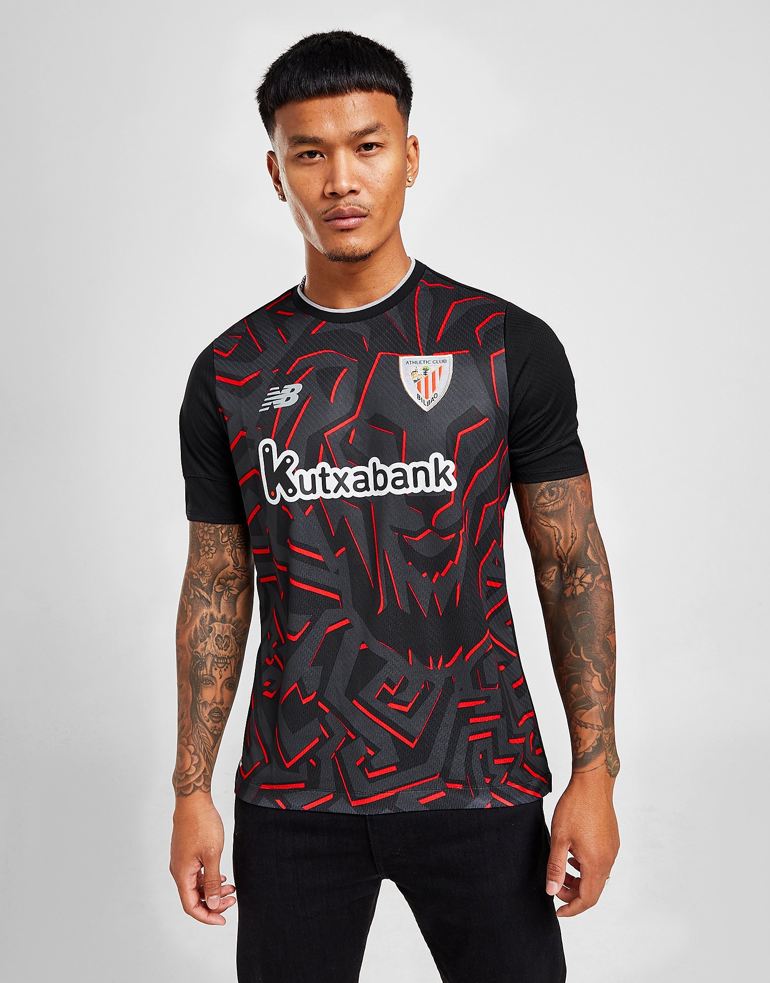 New Balance Athletic Bilbao 2022/23 Away Shirt - Black - Mens, Black