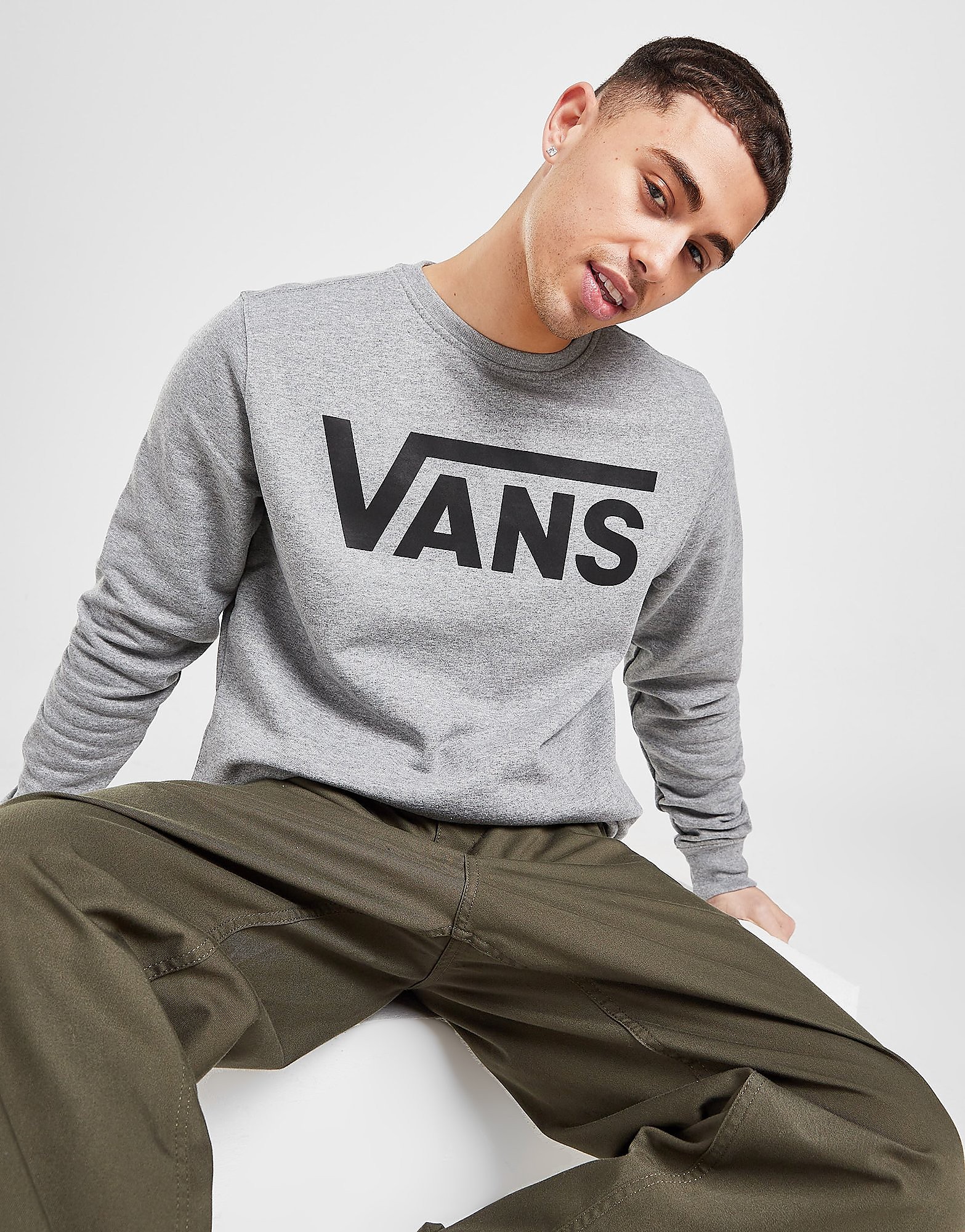 

Vans Flying Crew Sweatshirt - Grey - Mens, Grey