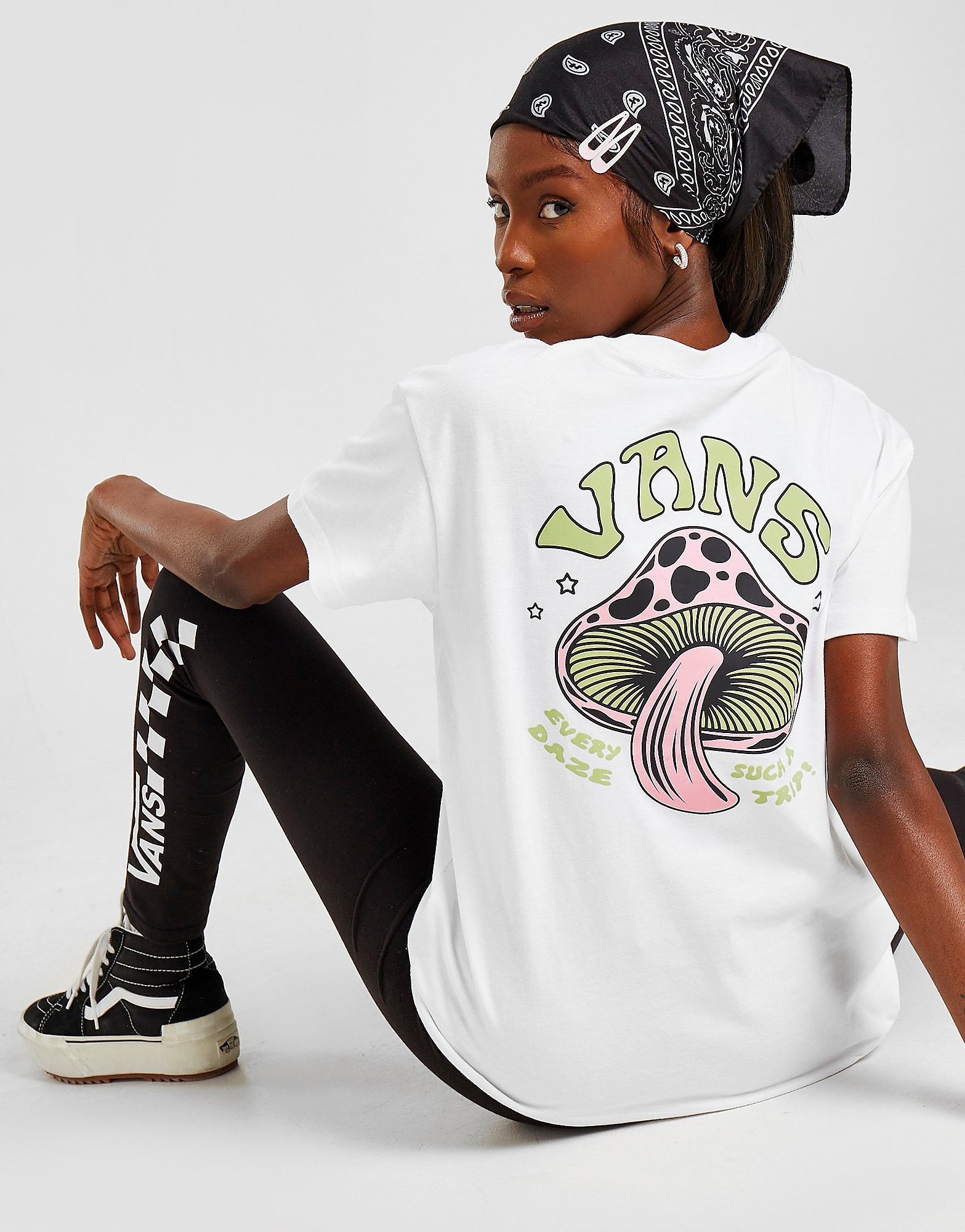 

Vans Such A Trip Boyfriend T-Shirt - White - Womens, White