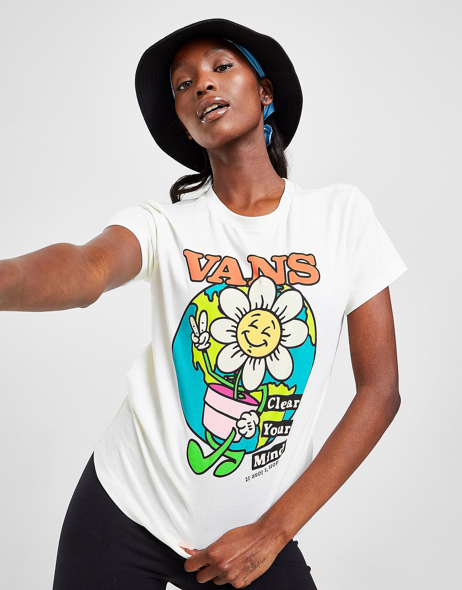 

Vans Flower Graphic T-Shirt - White - Womens, White