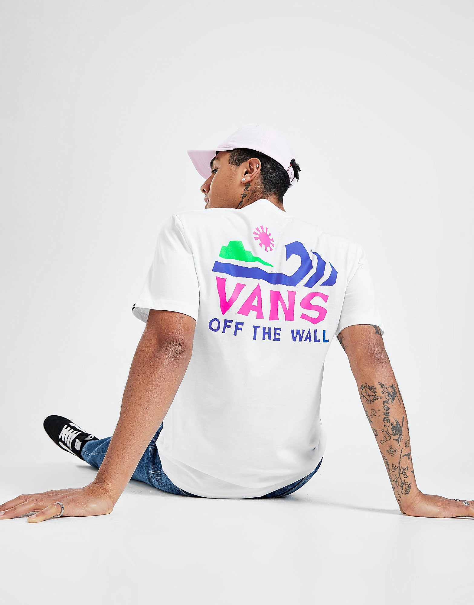 

Vans Washed Ashore Short Sleeve T-Shirt - White - Mens, White