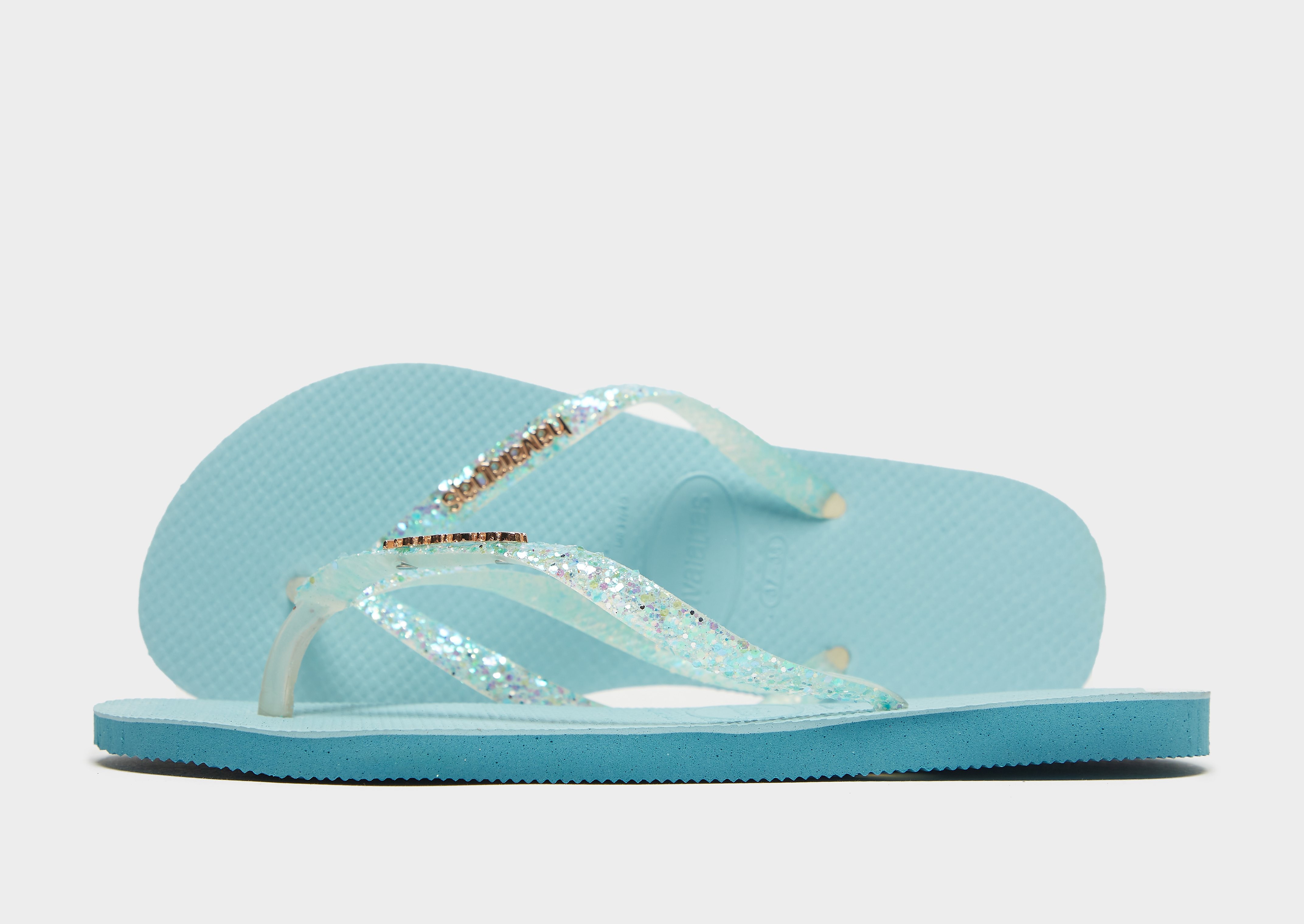 

Havaianas Slim Glitter Flip Flops Women's - Blue, Blue