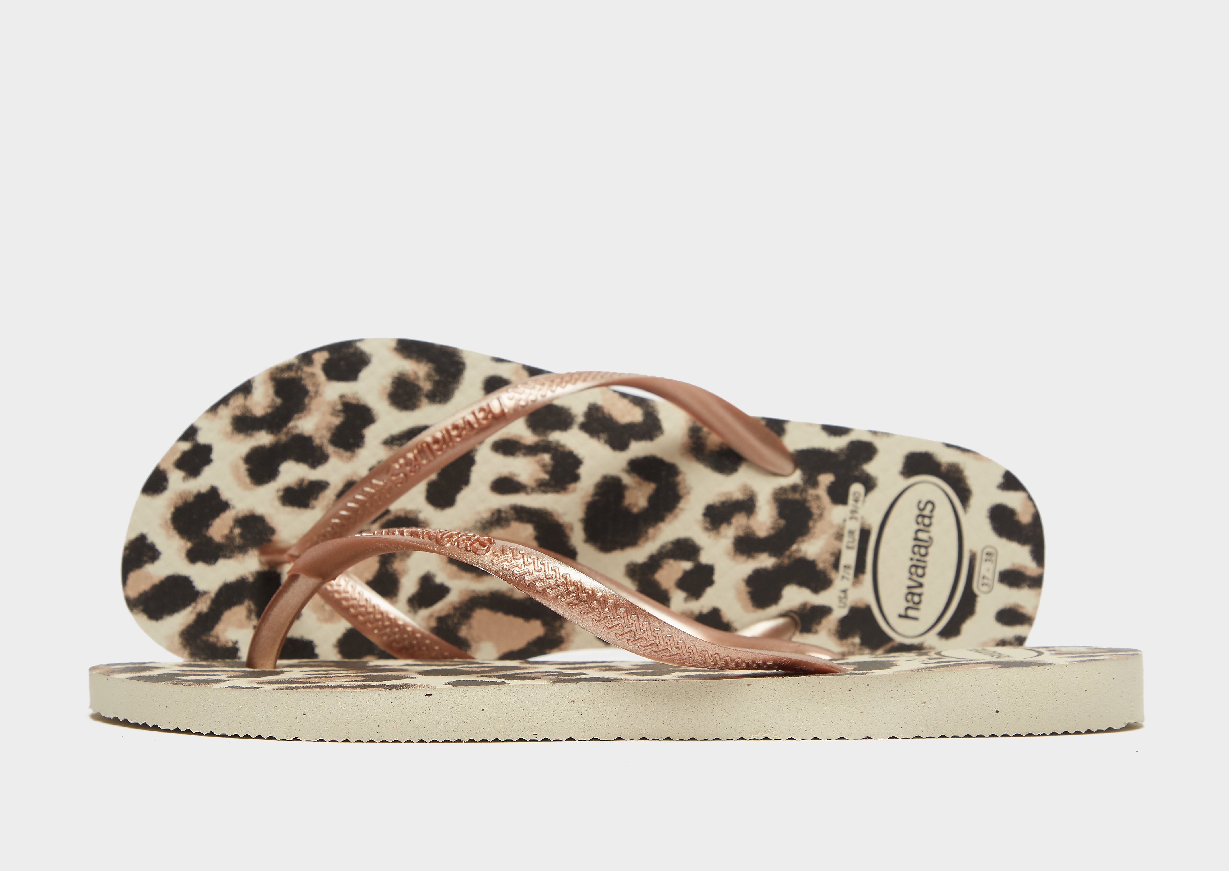 

Havaianas Slim Leopard Flip Flops Women's - Brown, Brown