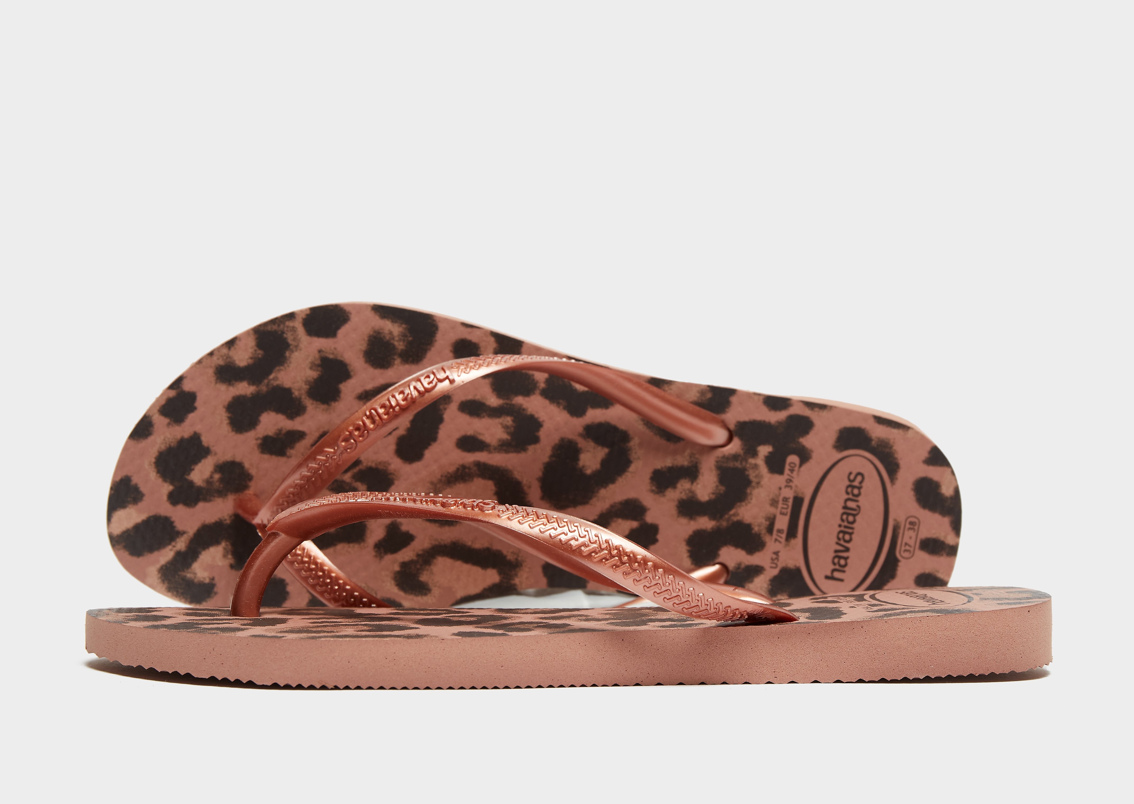 

Havaianas Slim Leopard Flip Flops Women's - Pink, Pink