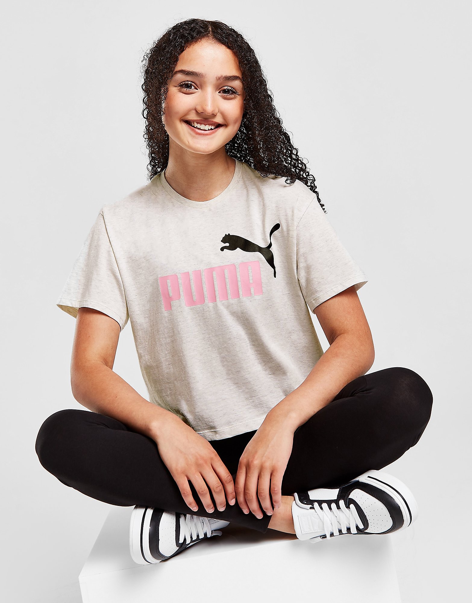 

Puma Girls' Core Crop T-Shirt Junior - White - Kids, White