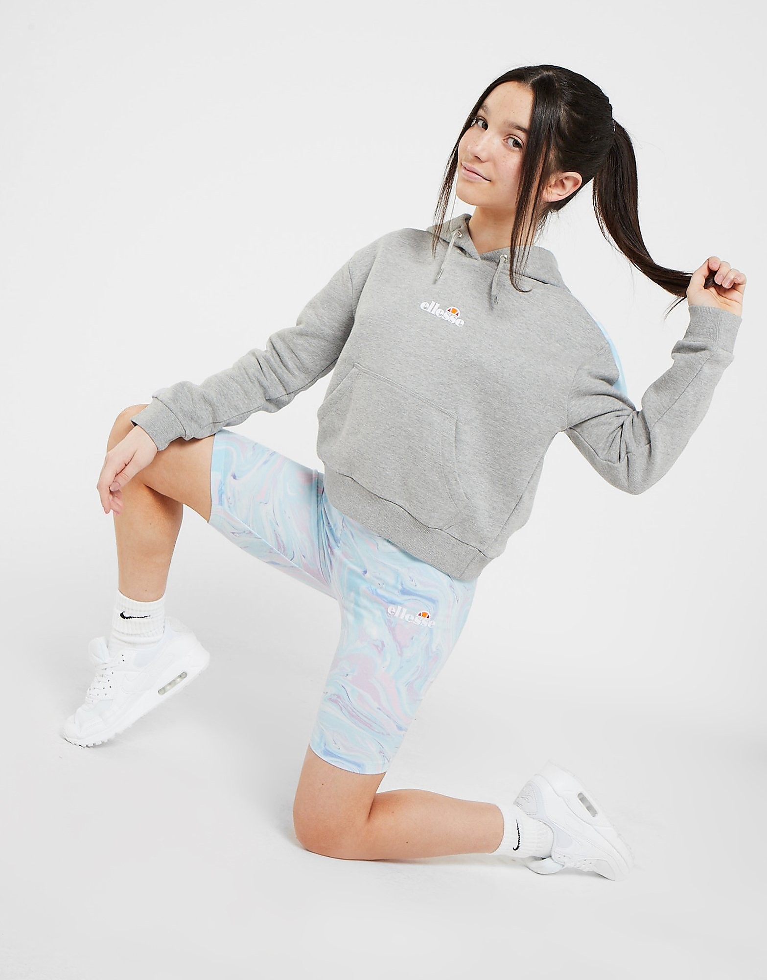

Ellesse Girls' Colour Panel Overhead Hoodie Junior - Grey - Kids, Grey