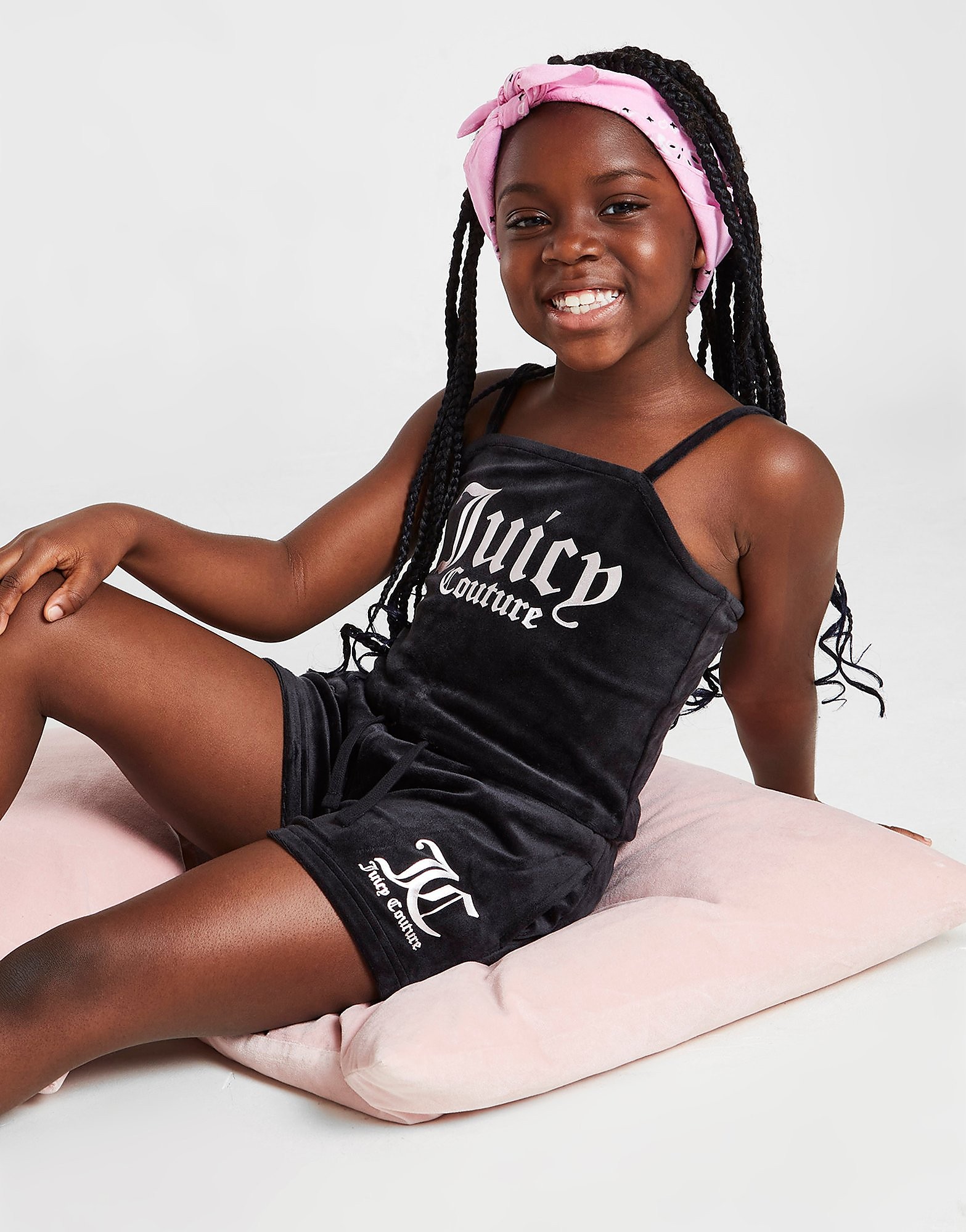 

JUICY COUTURE Girls' Velour Tank Top/Shorts Set Children - Black - Kids, Black