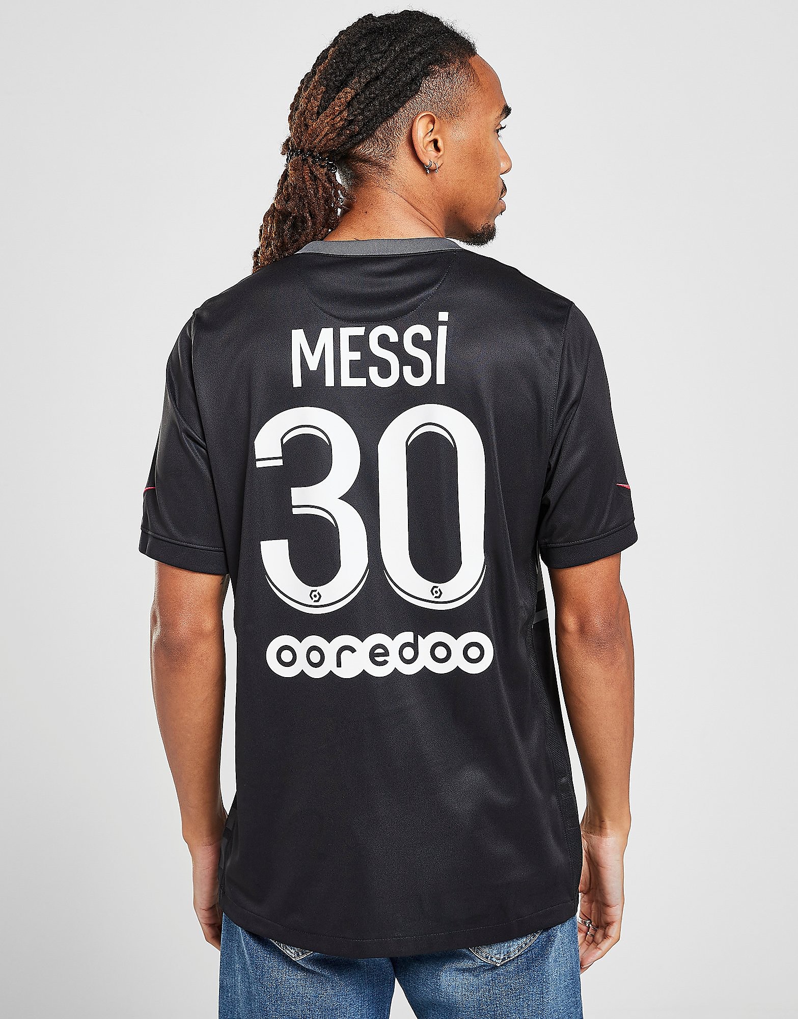 Nike Paris Saint Germain 2021/22 Messi #30 Third Shirt - Black - Mens, Black