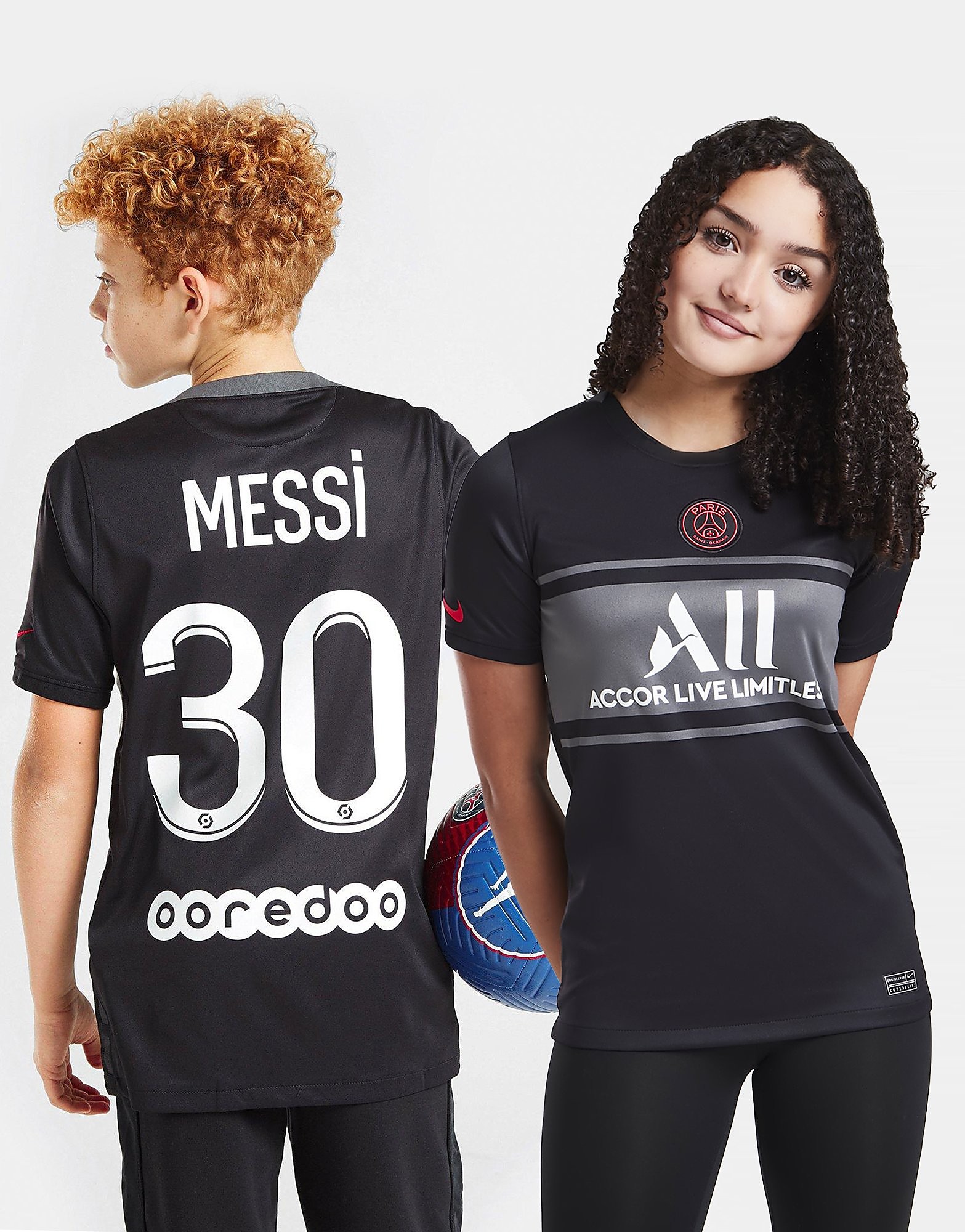 

Nike Paris Saint Germain 21/22 Messi #30 Third Shirt Jr - Black - Kids, Black