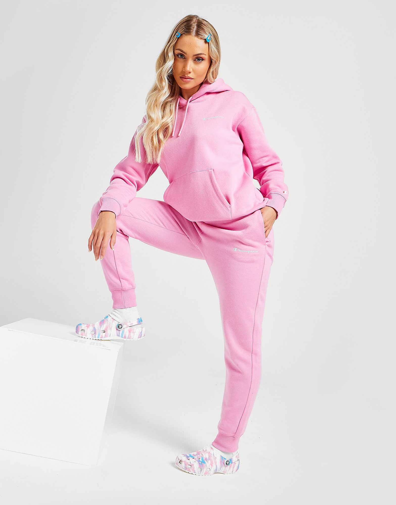 

Champion Small Logo Tracksuit - Only at JD - Pink - Womens, Pink