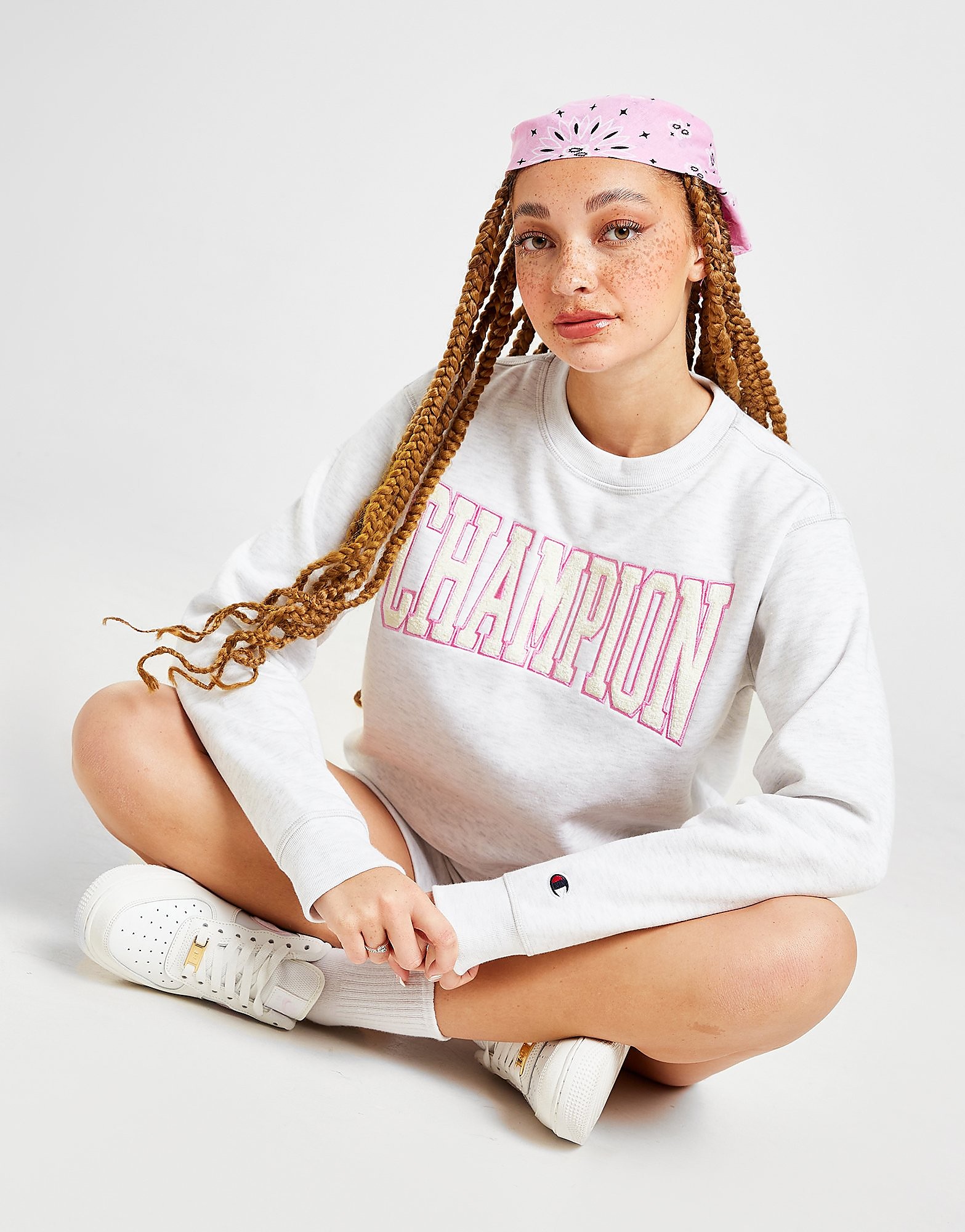 

Champion Varsity Crew Sweatshirt - Only at JD - Grey - Womens, Grey