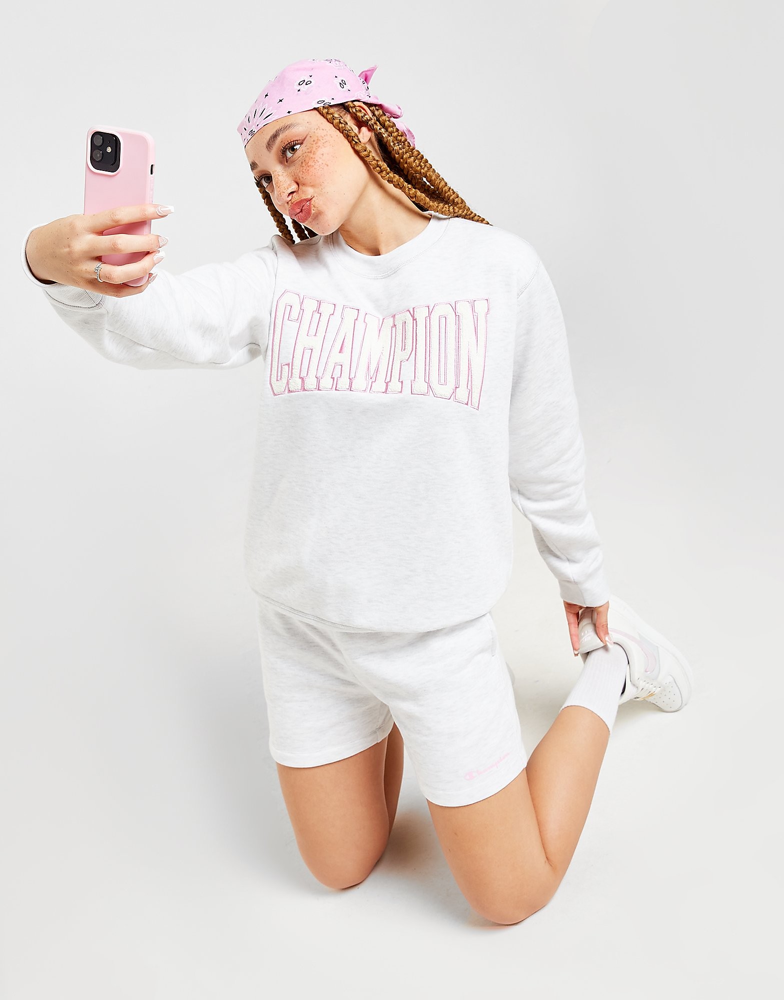 

Champion Small Logo Shorts - Only at JD - Grey - Womens, Grey