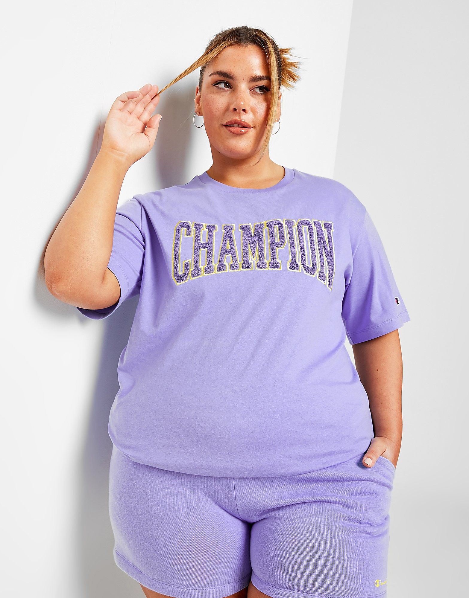 Champion Plus Size Varsity T-Shirt - Only at JD - Blue - Womens, Blue