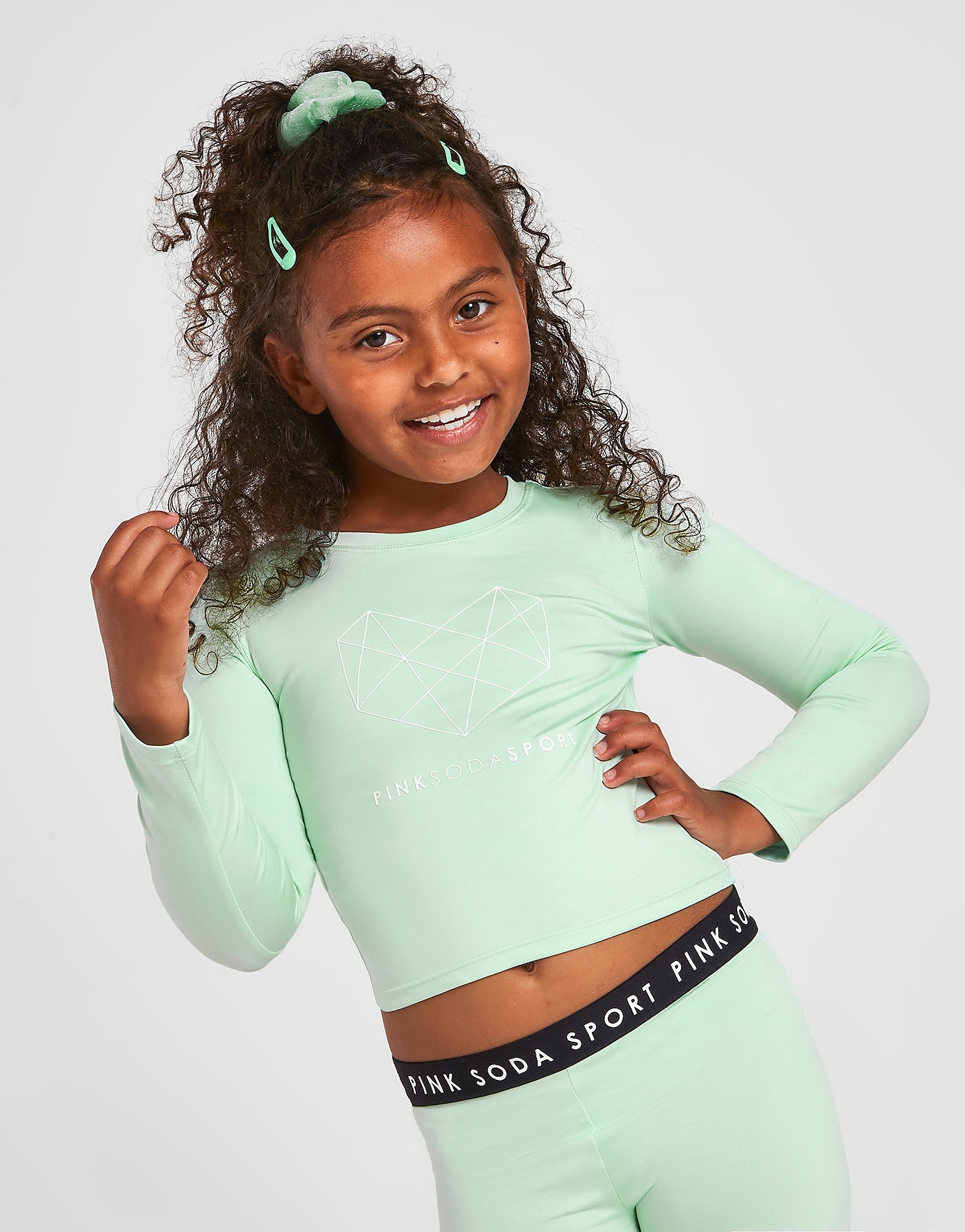 

Pink Soda Sport Girls' Long Sleeve Logo Top Children - Blue - Kids, Blue