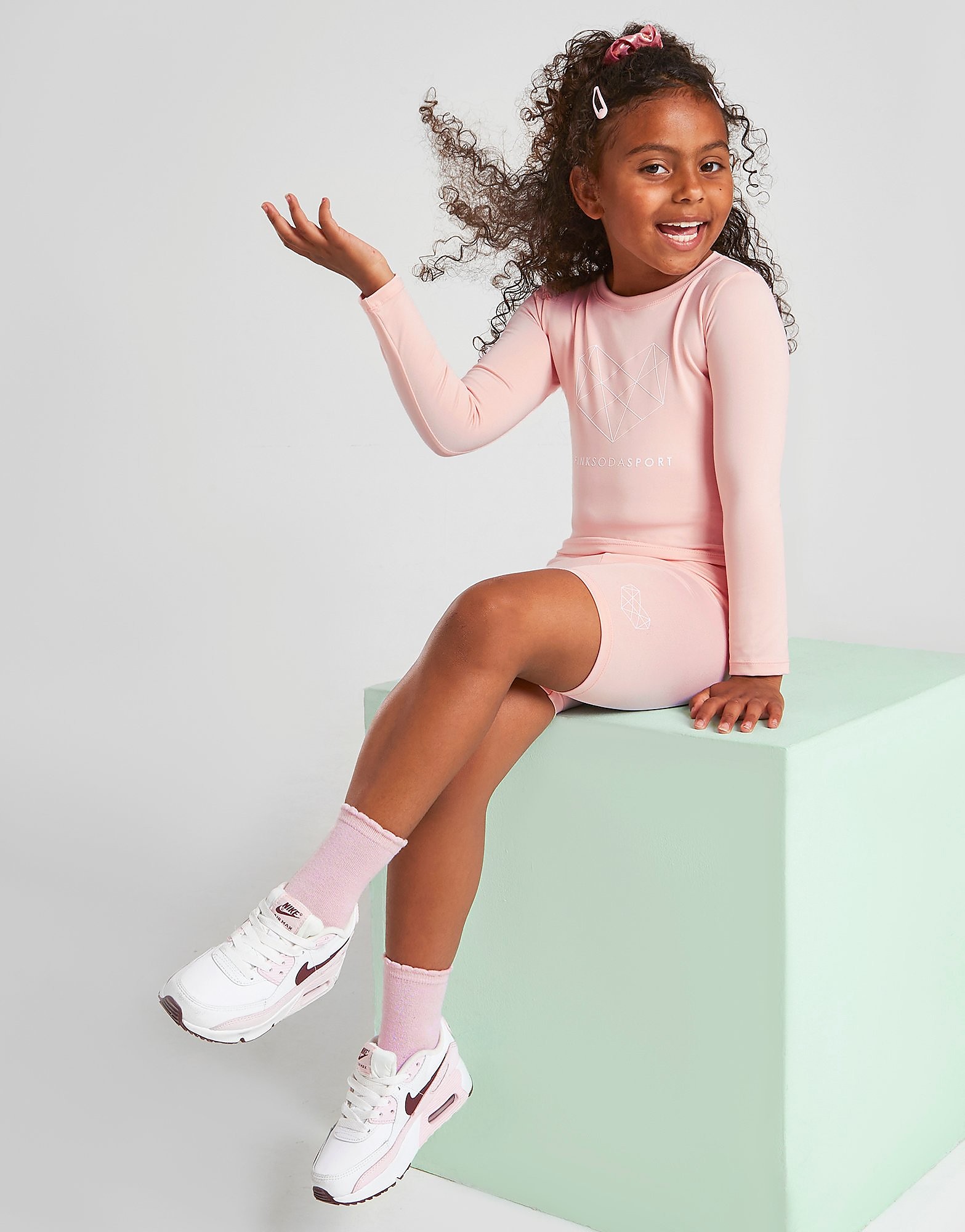 

Pink Soda Sport Girls' Long Sleeve Logo Top Children - Pink - Kids, Pink