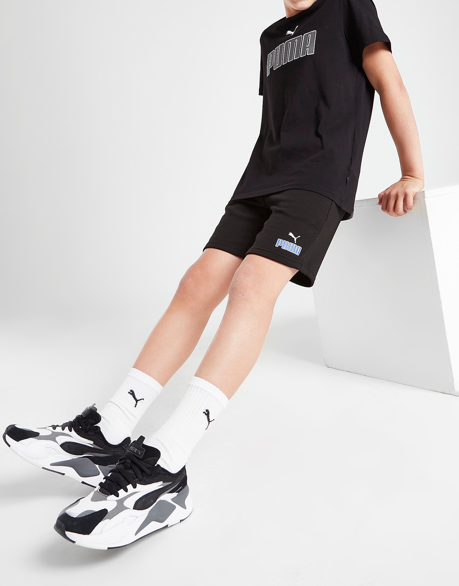 

Puma Core Logo Shorts Junior - Black - Kids, Black