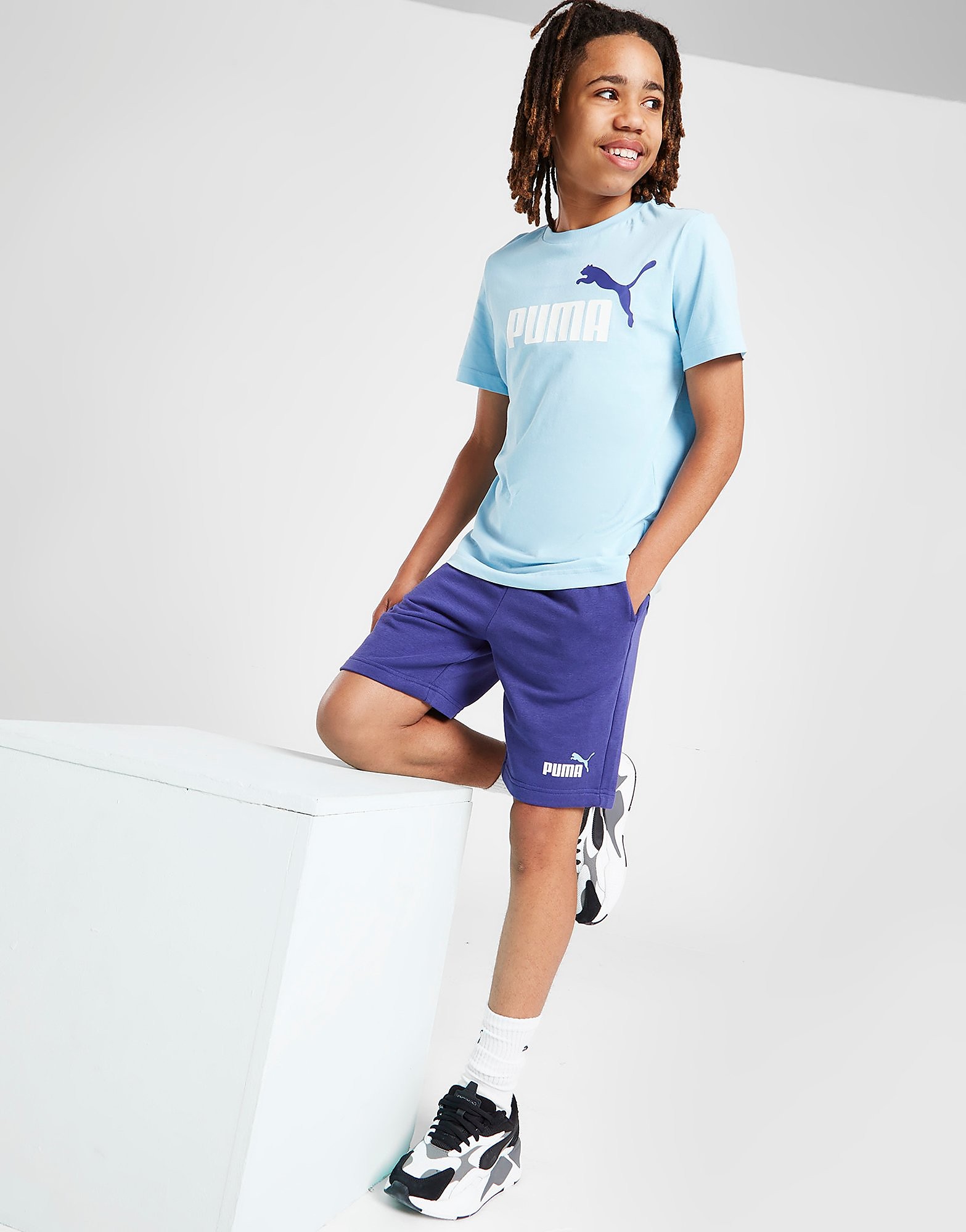 

Puma T-Shirt/Shorts Set Junior - Blue - Kids, Blue