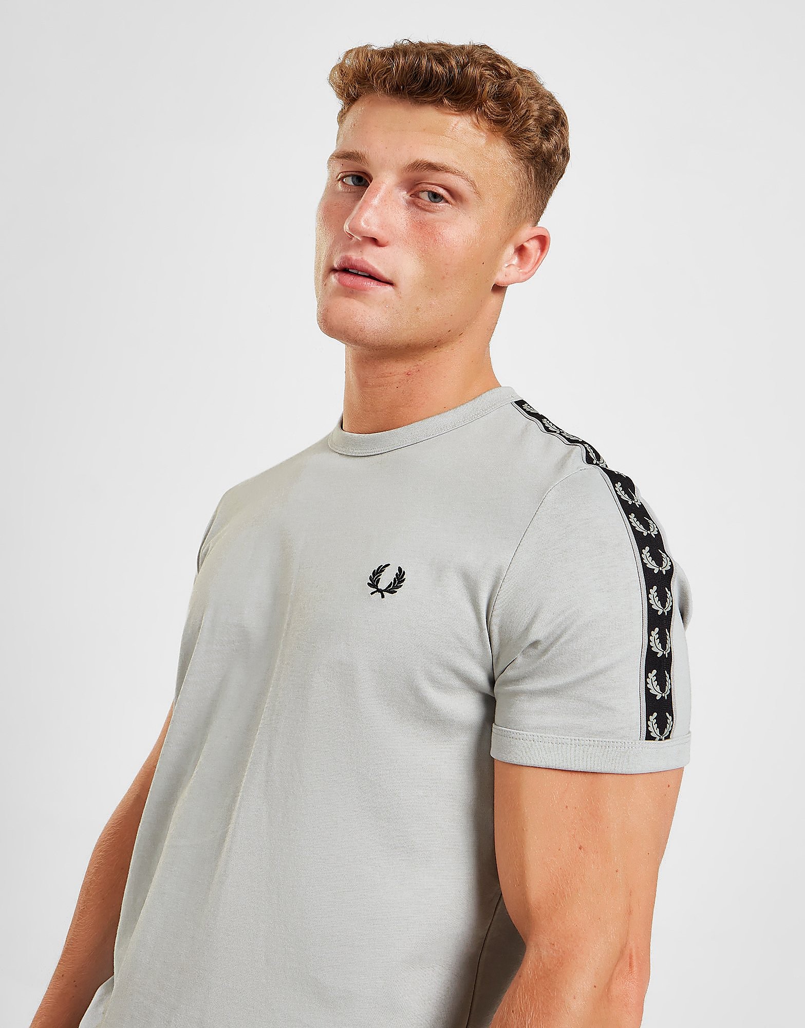 

Fred Perry Taped Ringer T-Shirt - Only at JD - Grey - Mens, Grey