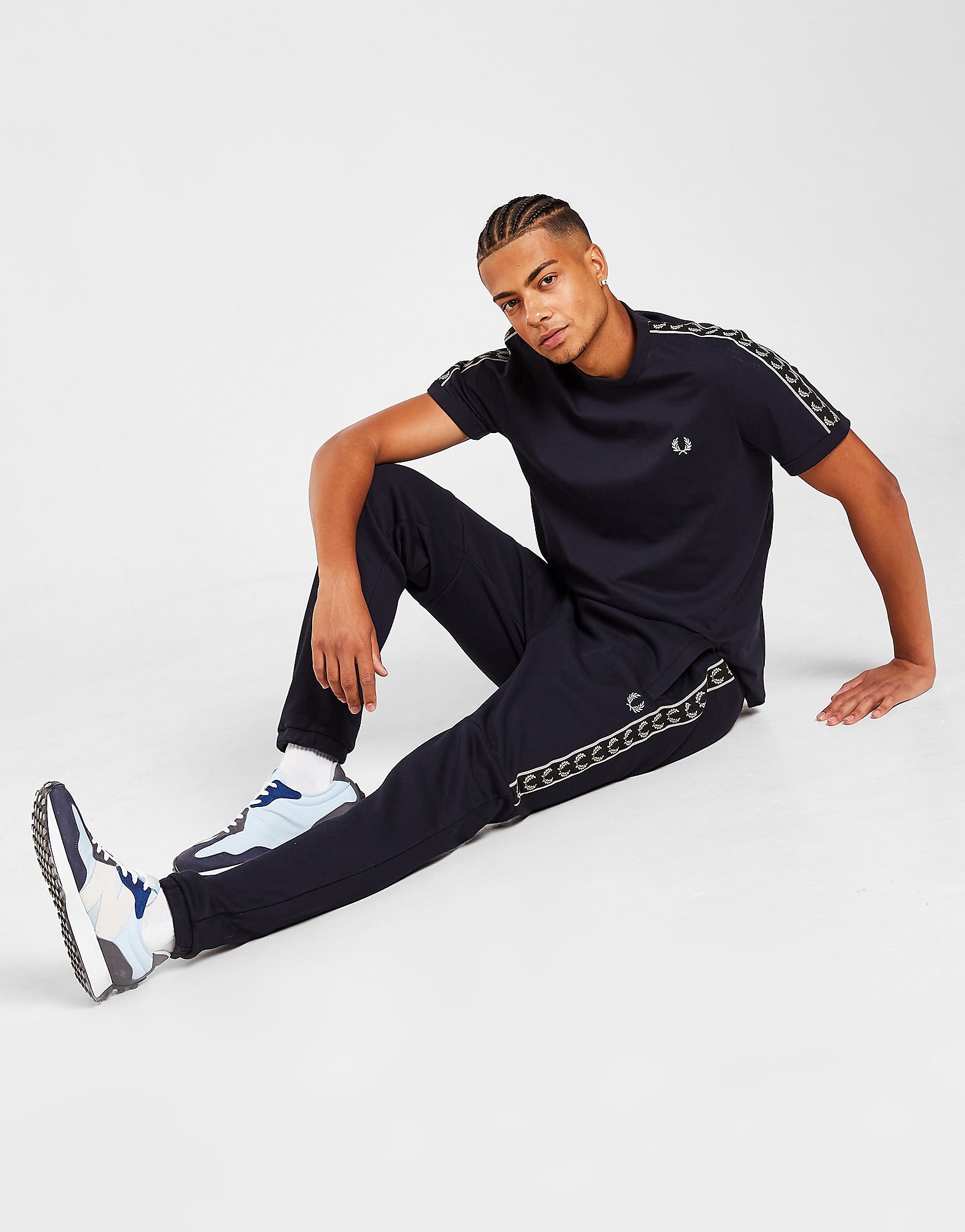 

Fred Perry Tape Fleece Joggers - Only at JD - Blue - Mens, Blue