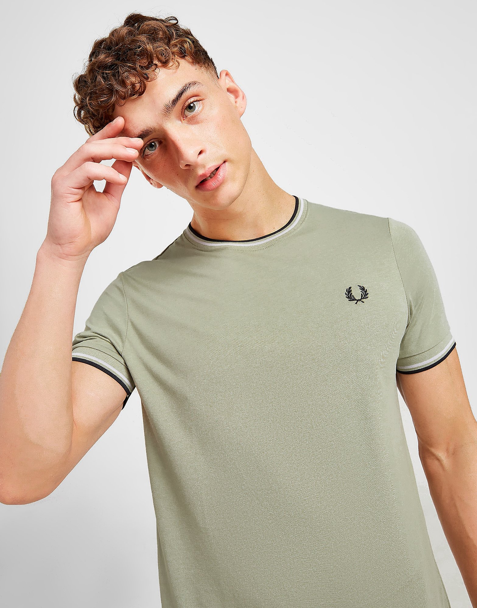 

Fred Perry Tipped T-Shirt - Only at JD - Grey - Mens, Grey