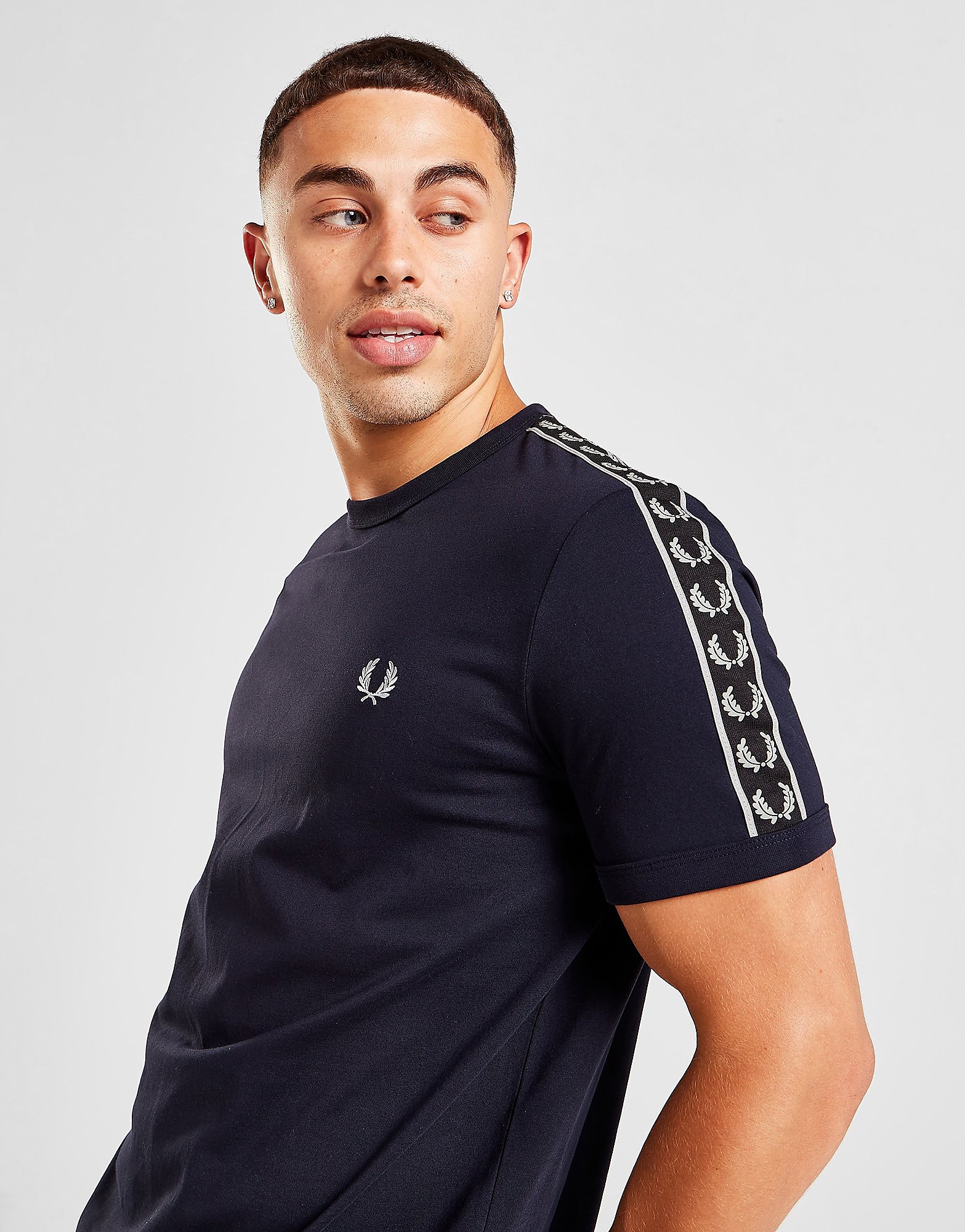

Fred Perry Taped Ringer T-Shirt - Only at JD - Black - Mens, Black