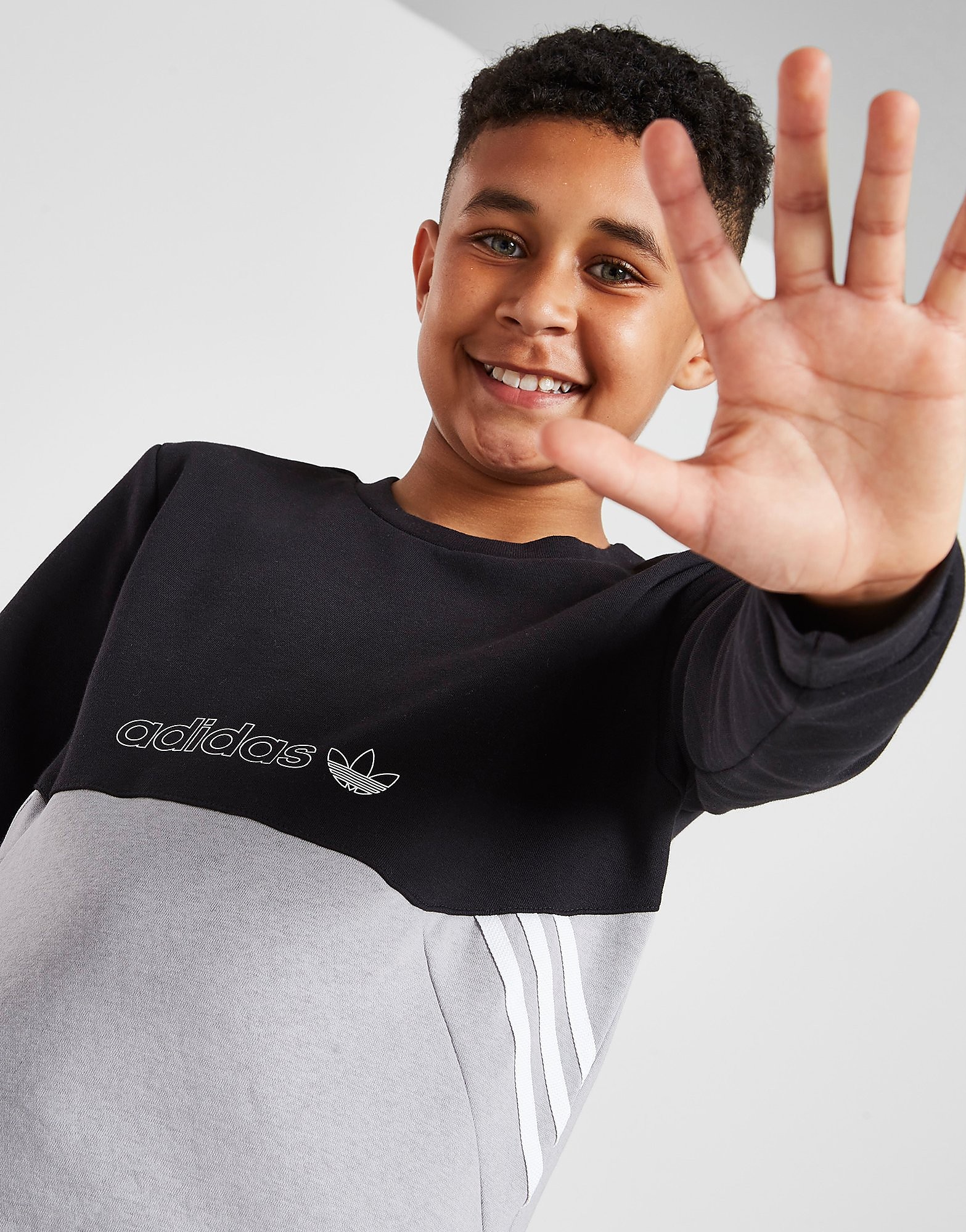 adidas Originals Spirit Sweatshirt Junior - Only at JD, Svart