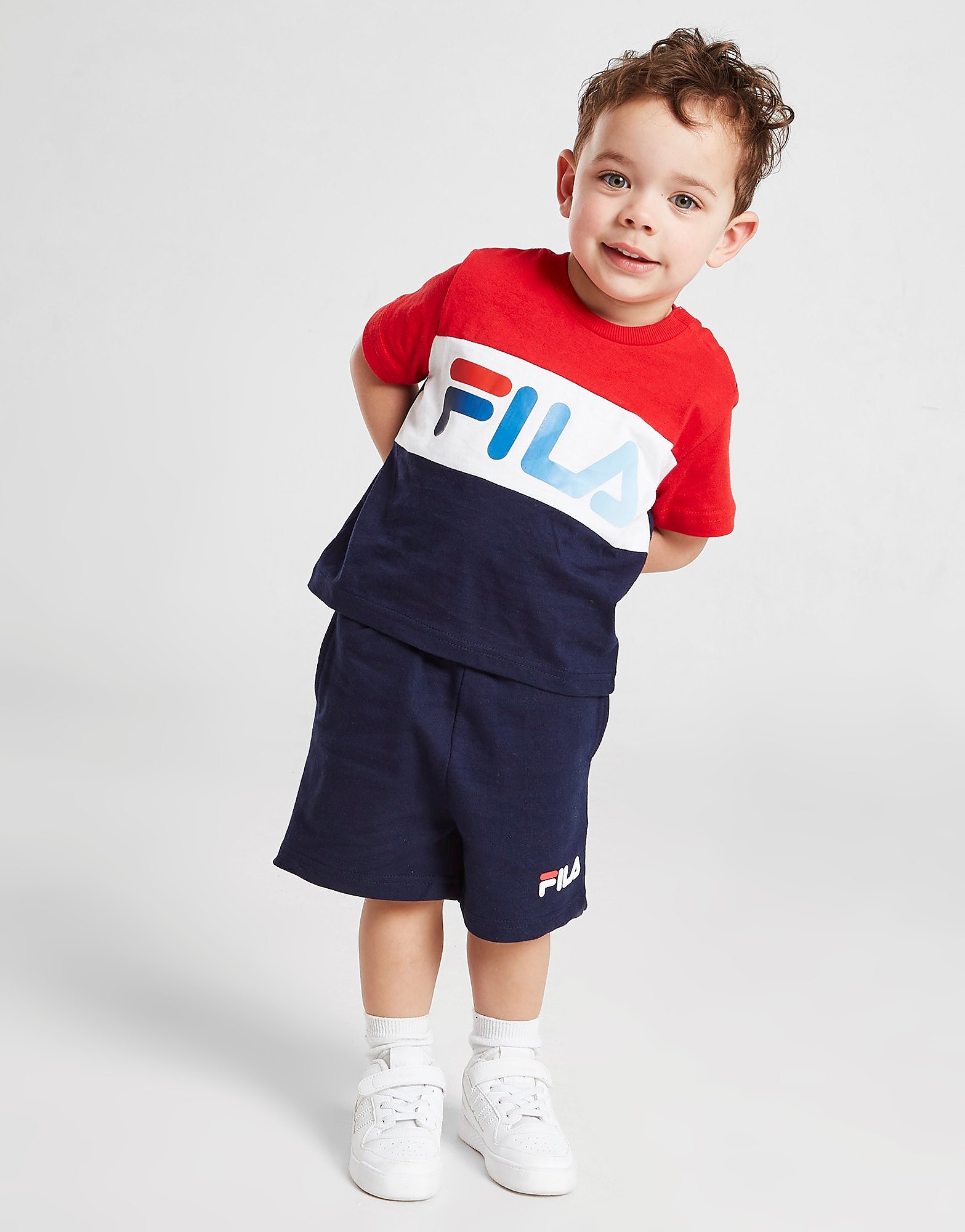 

Fila Bosco Colour Block T-Shirt & Shorts Set Infant - Only at JD - Blue/Red - Kids, Blue/Red