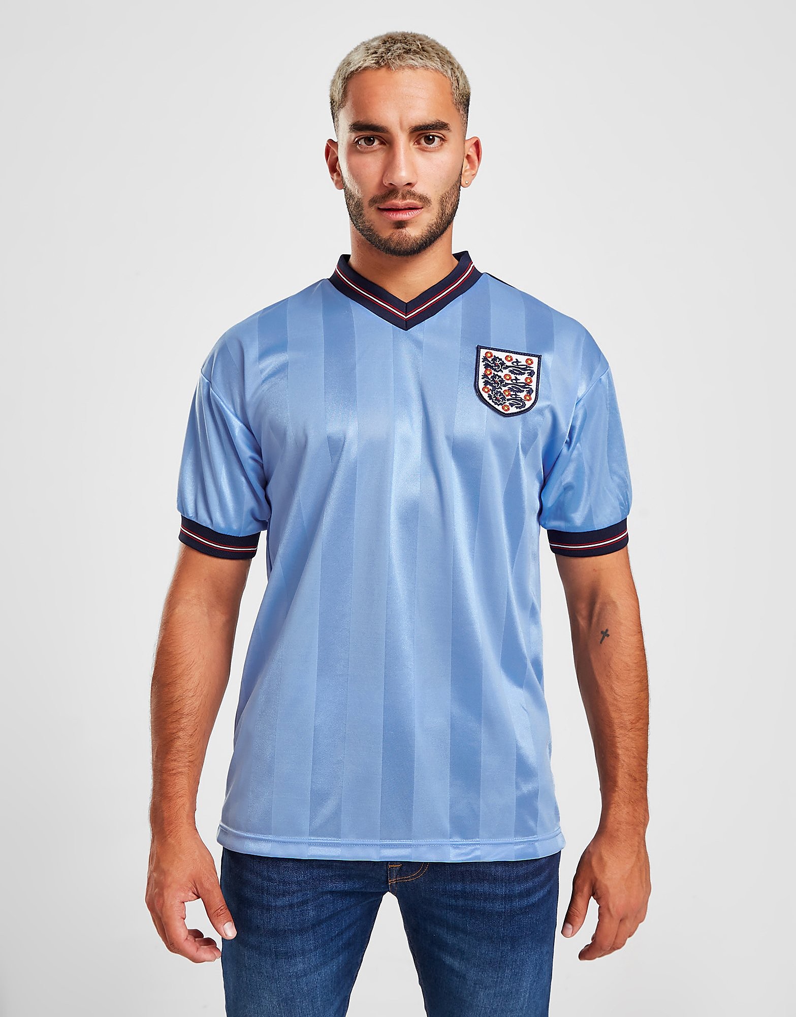 

Score Draw England '86 World Cup Retro Third Shirt - Blue - Mens, Blue