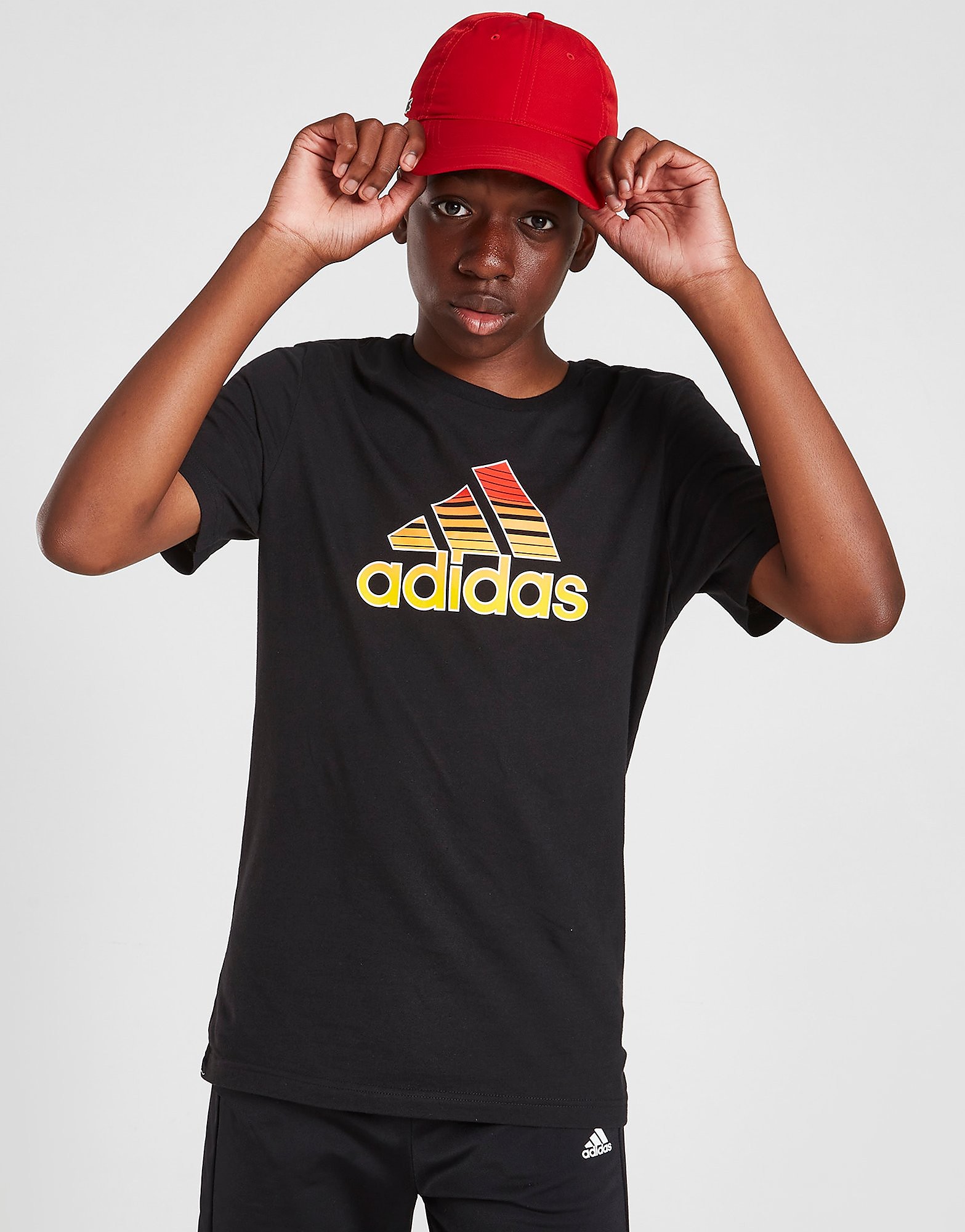 

adidas Fade Graphic Logo T-Shirt Junior - Only at JD - Black - Kids, Black