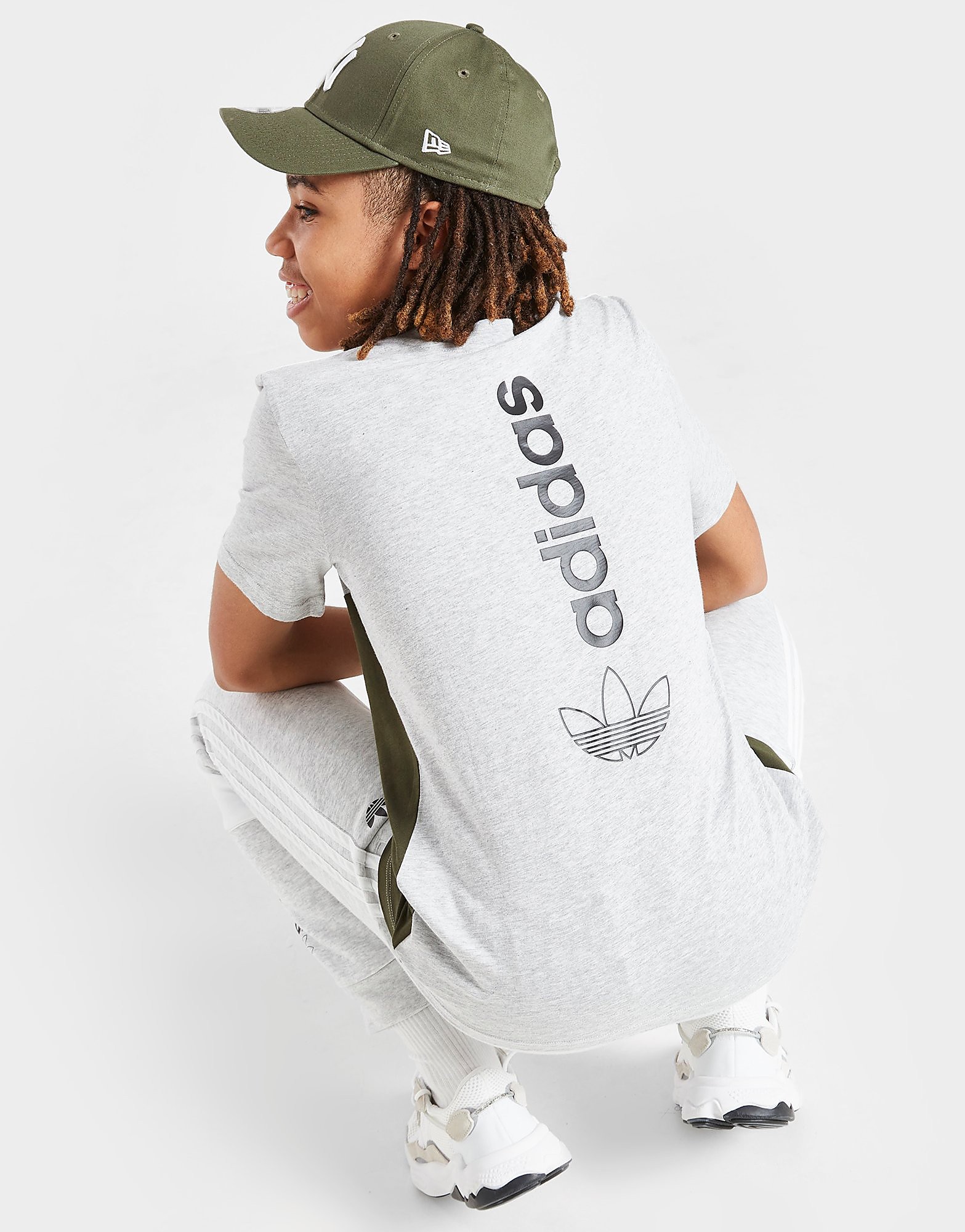 

adidas Originals Colour Block T-Shirt Junior - Only at JD - Grey - Kids, Grey