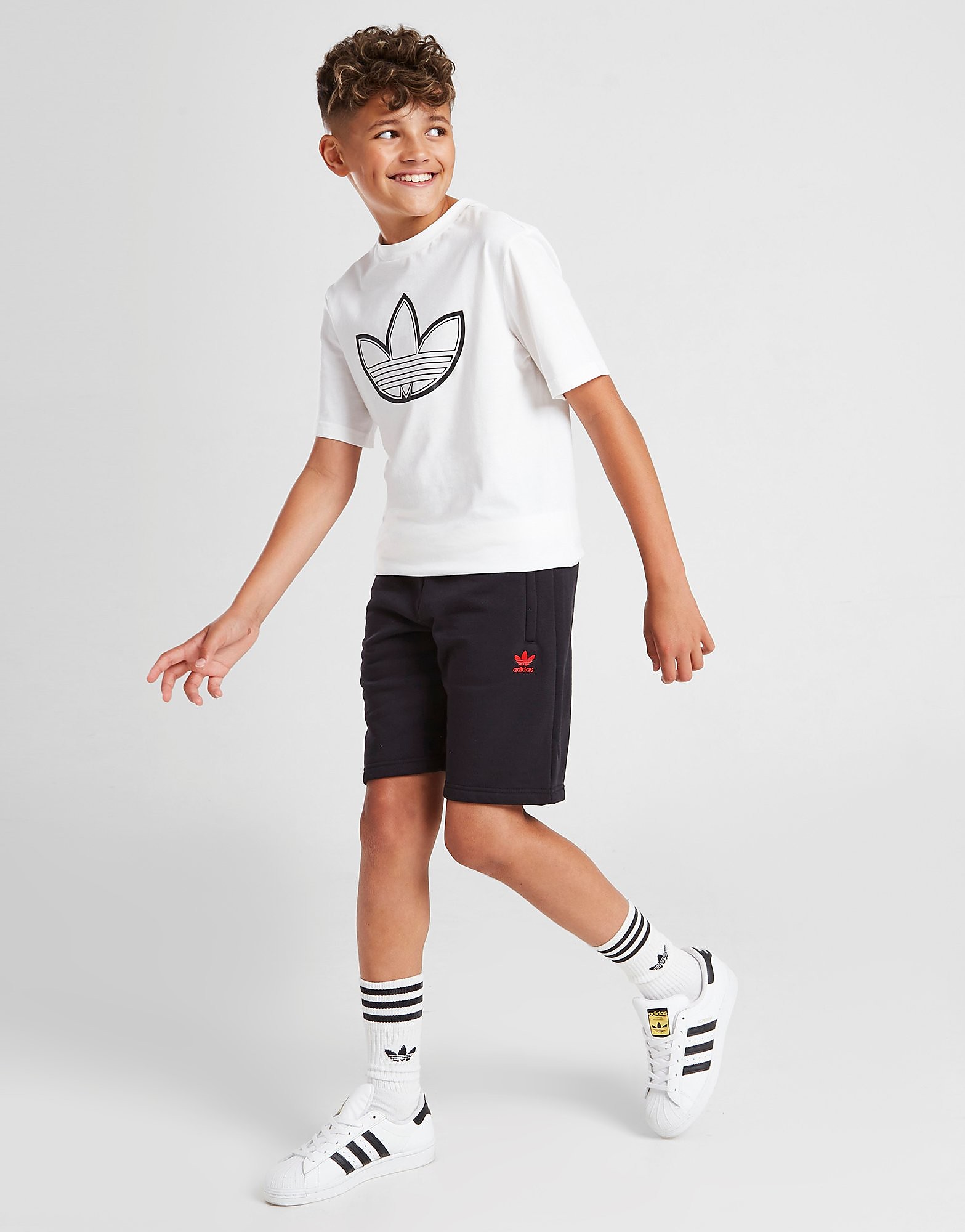 

adidas Originals Trefoil Essential Shorts Junior - Only at JD - Black - Kids, Black