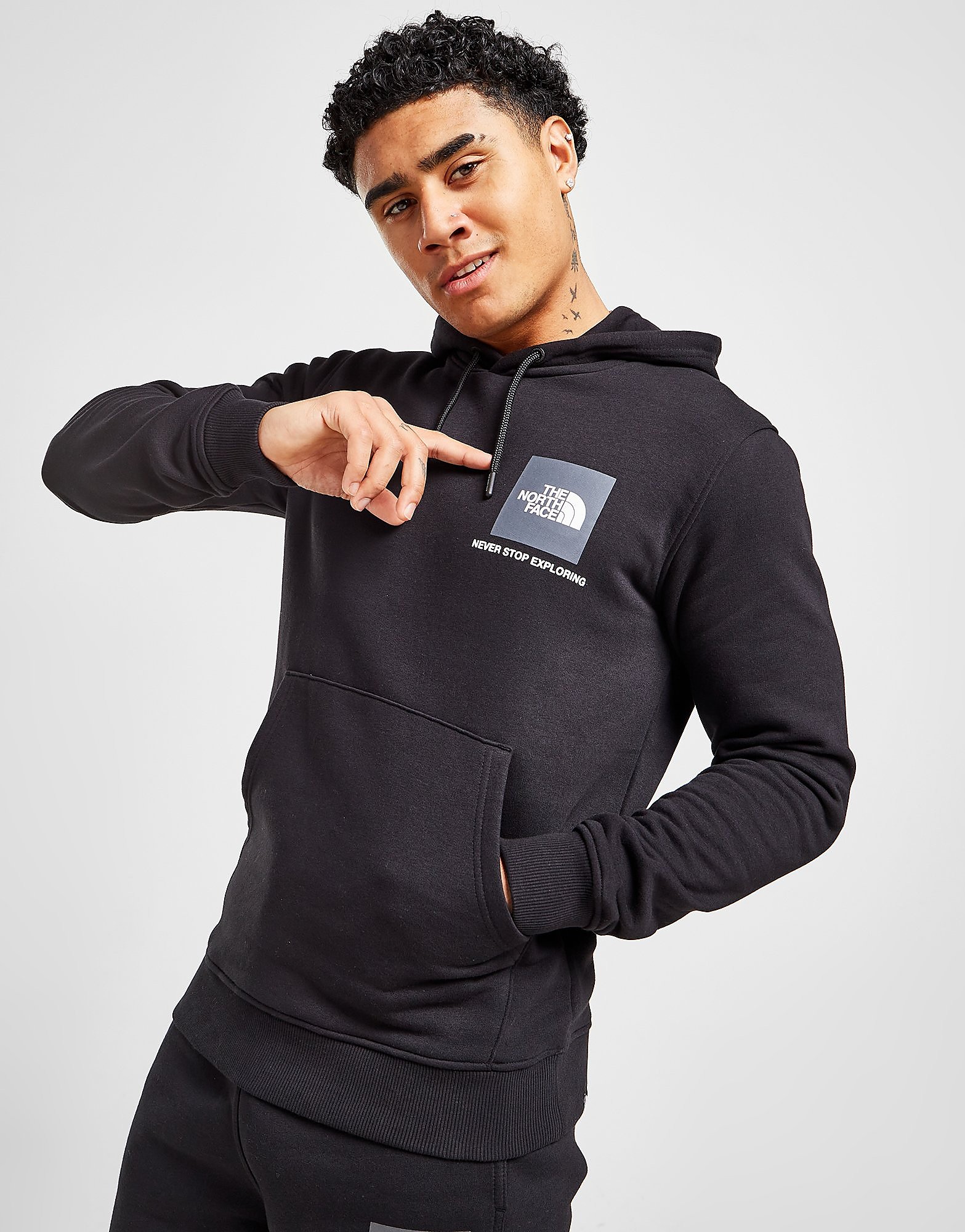 

The North Face Fine Box Hoodie - Only at JD - Black - Mens, Black