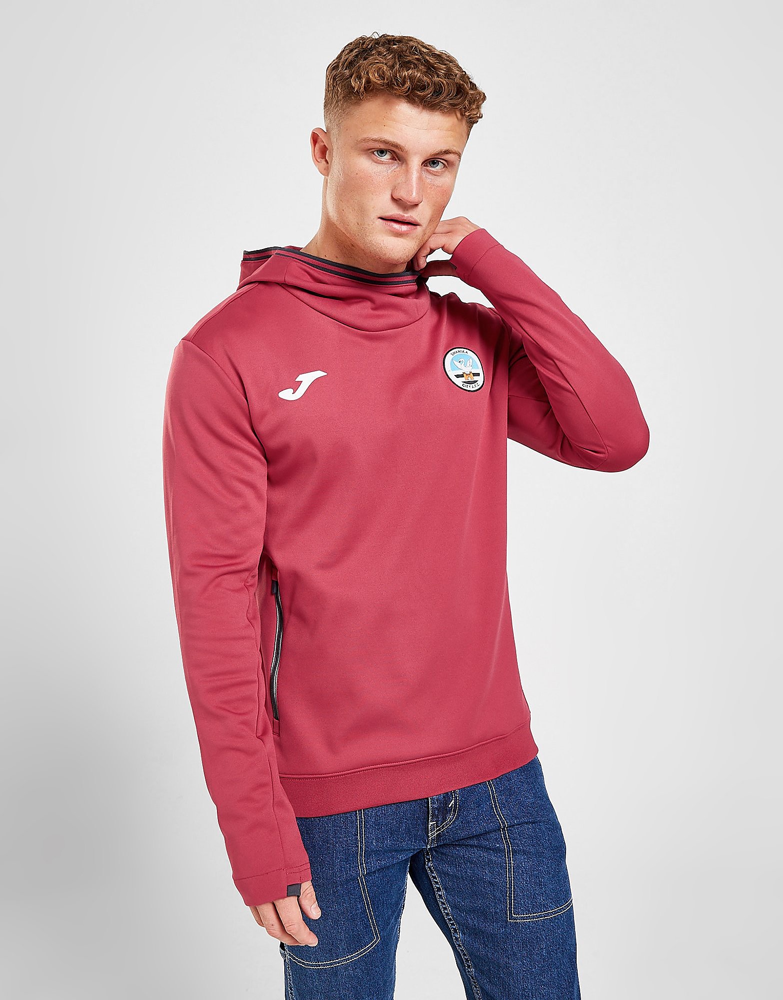 

Joma Swansea City FC Training Hoodie - Red - Mens, Red