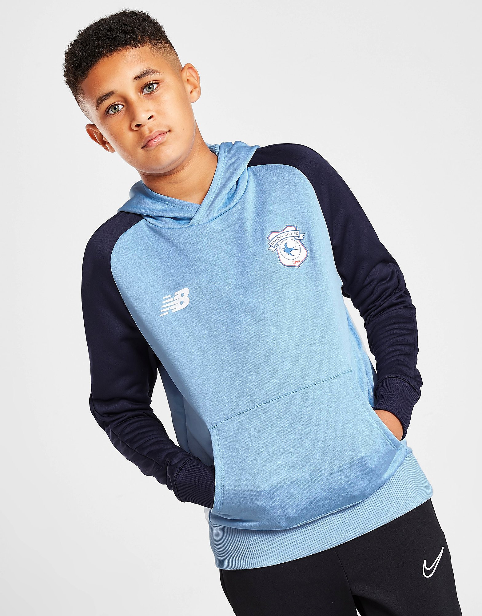 

New Balance Cardiff City FC Hoodie Junior - Blue - Kids, Blue