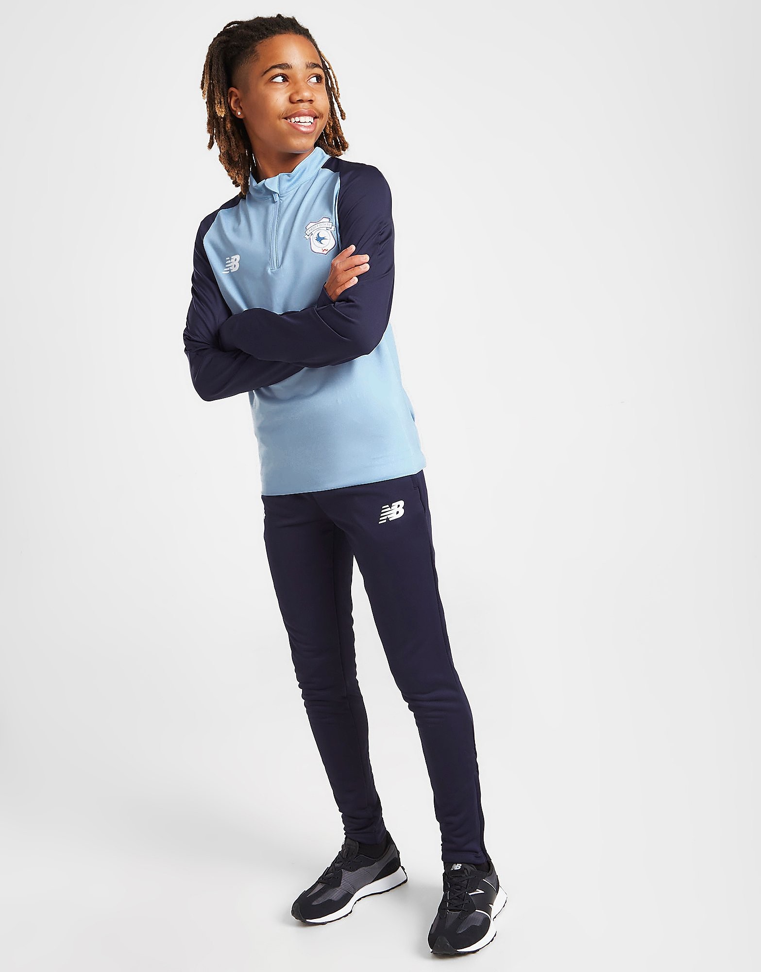 

New Balance Cardiff City FC Slim Training Track Pants - Blue - Kids, Blue