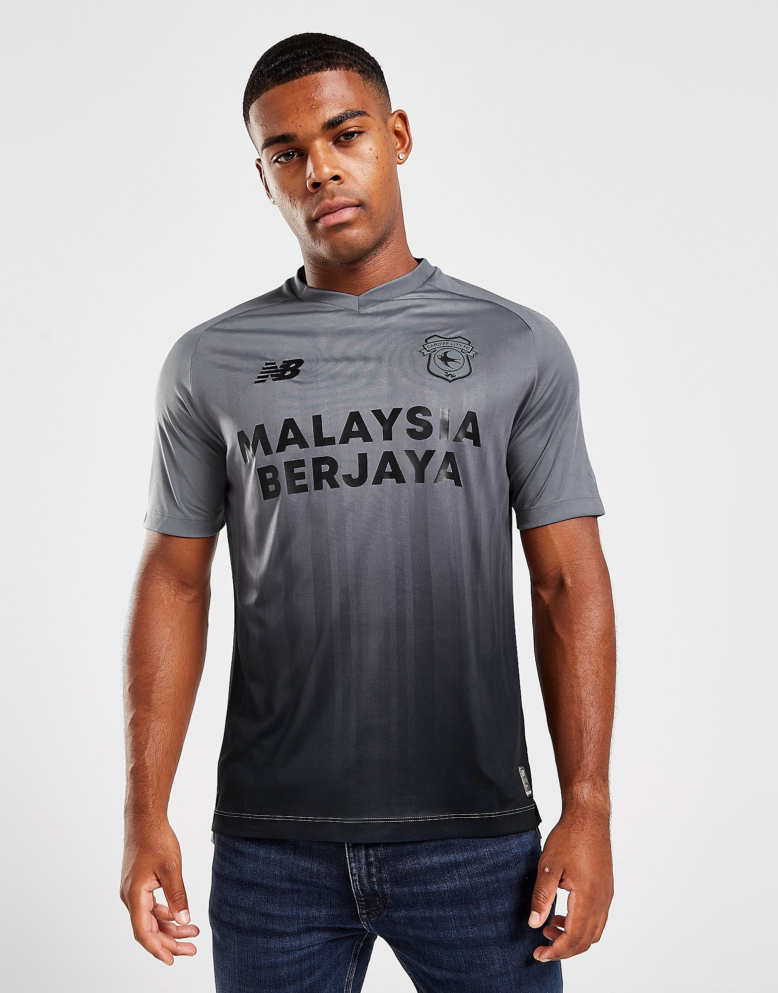 

New Balance Cardiff City FC 2022/23 Away Shirt - Grey - Mens, Grey