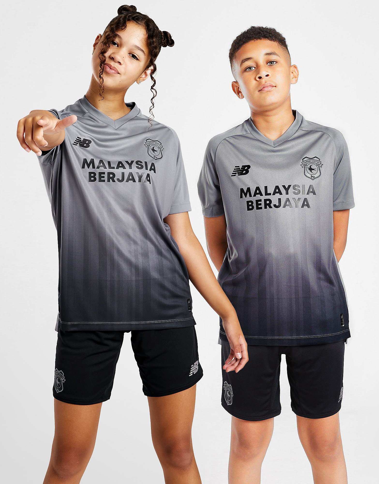 

New Balance Cardiff City FC 2022/23 Away Shirt Junior - Grey - Kids, Grey