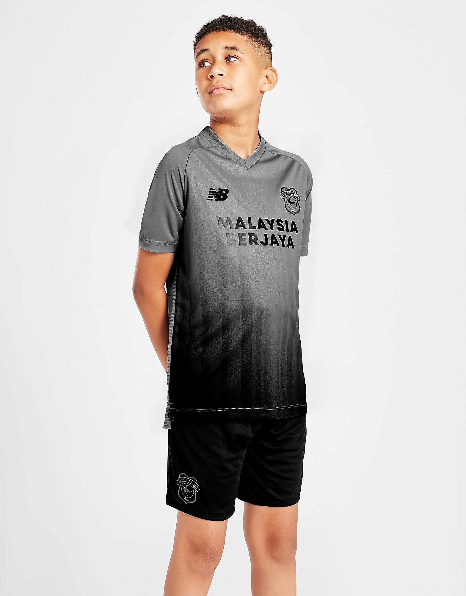 

New Balance Cardiff City FC 2022/23 Away Shorts Junior - Grey - Kids, Grey