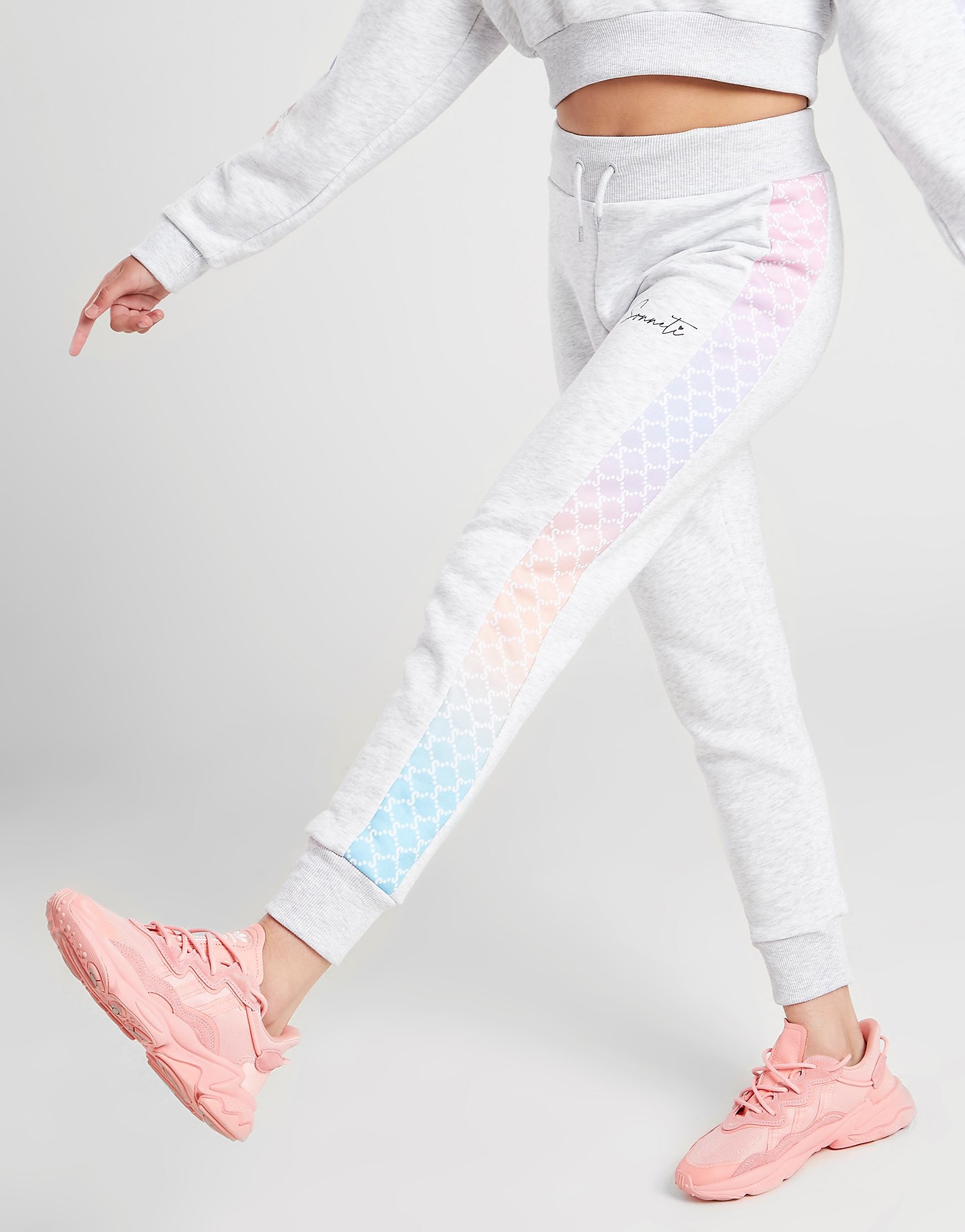 Sonneti Girls' Rio Panel Joggers Junior - Grey - Kids, Grey